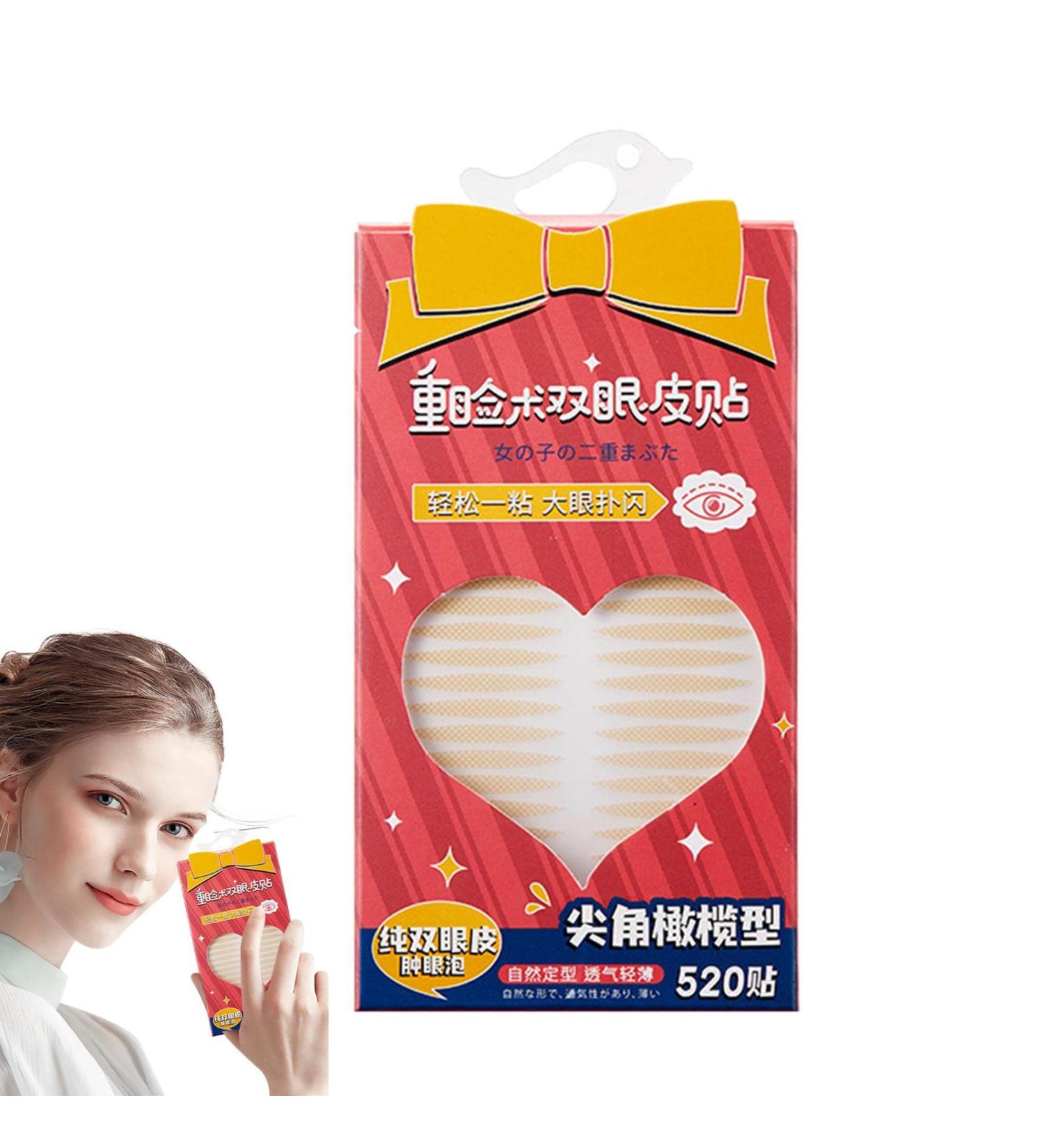 Invisible Double Eyelid Tape Natural -Adhesive Ultra-Fine Double Eyelid Tape Matte Texture Traceless Eyelid Tape for Inner Double Eyelid Outer Double Eyelid Single Eyelid Flat Eyelid Pointed Olive - Buy Online on GoSupps.com