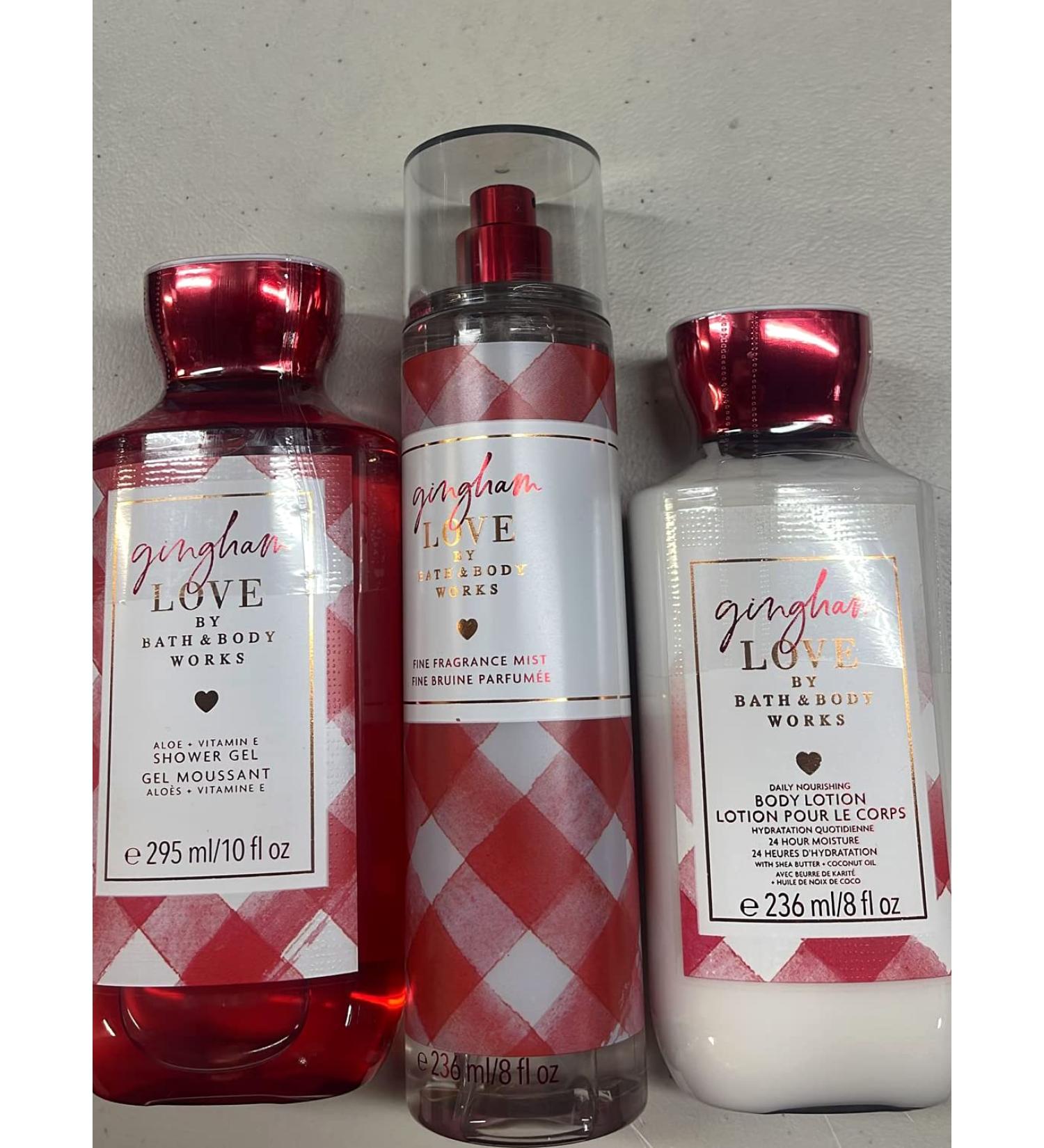 Bath & Body Works Gingham Love 3pc Bundle: Shower Gel, Fragrance Mist, Body Lotion 2022 - Buy Online on GoSupps.com