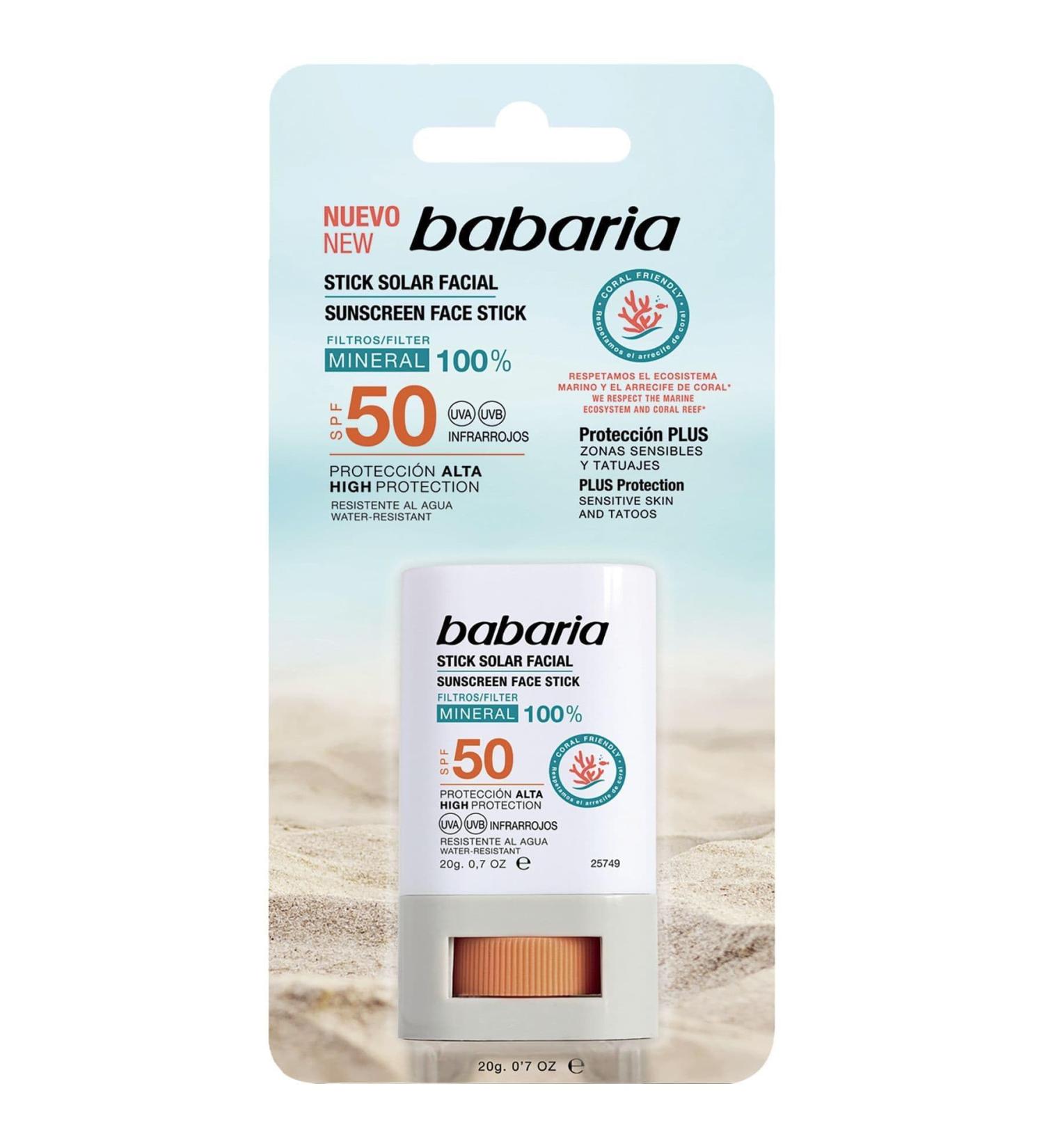 Babaria Unisex BABARIA SUNSCREEN STICK SPF50 20GR Black Only UK