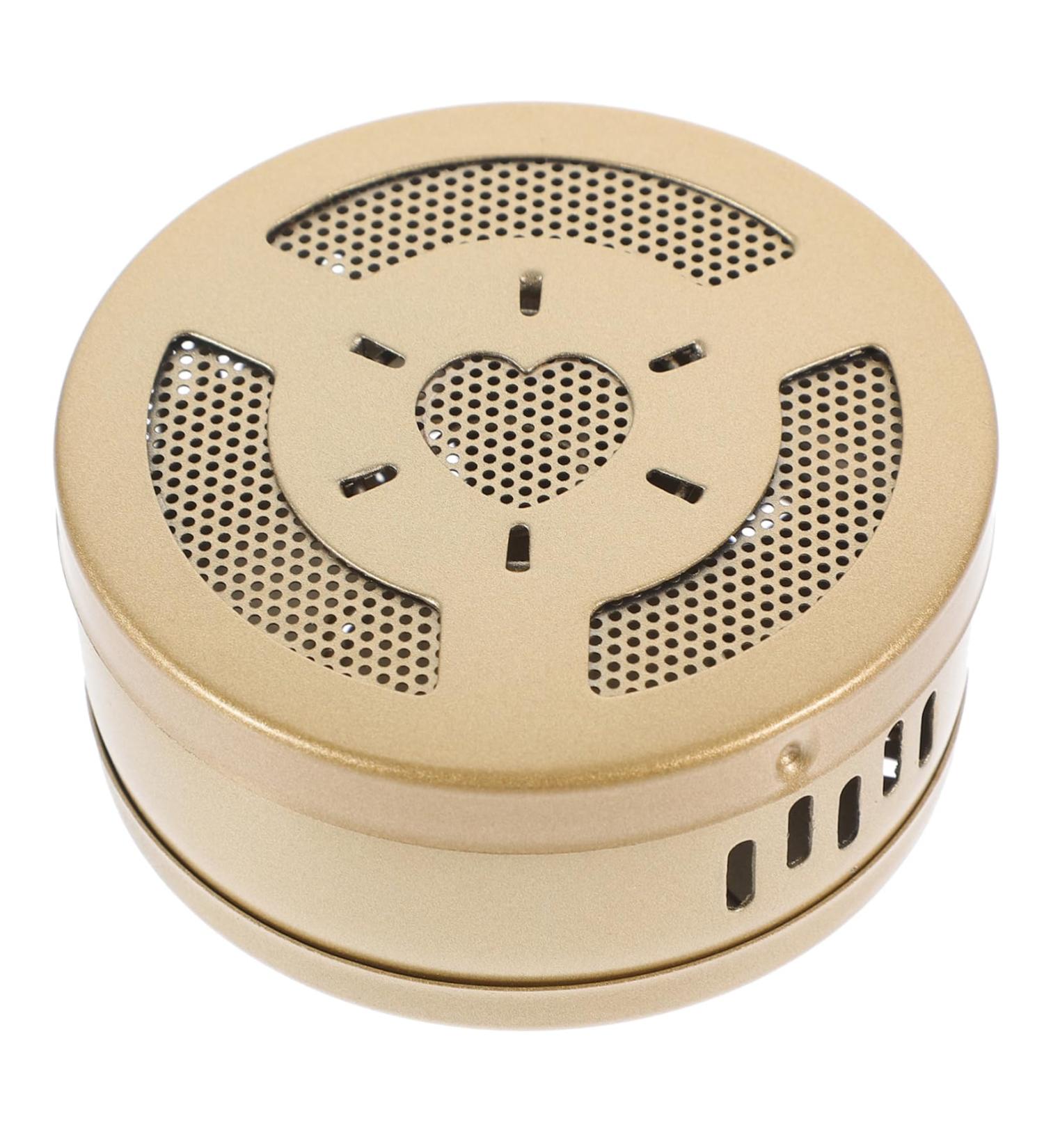 Healvian 3pcs Moxibustion Box Tool | Pure Copper Ai Box Massage Instrument - 8x8cm - Golden - Buy Online on GoSupps.com