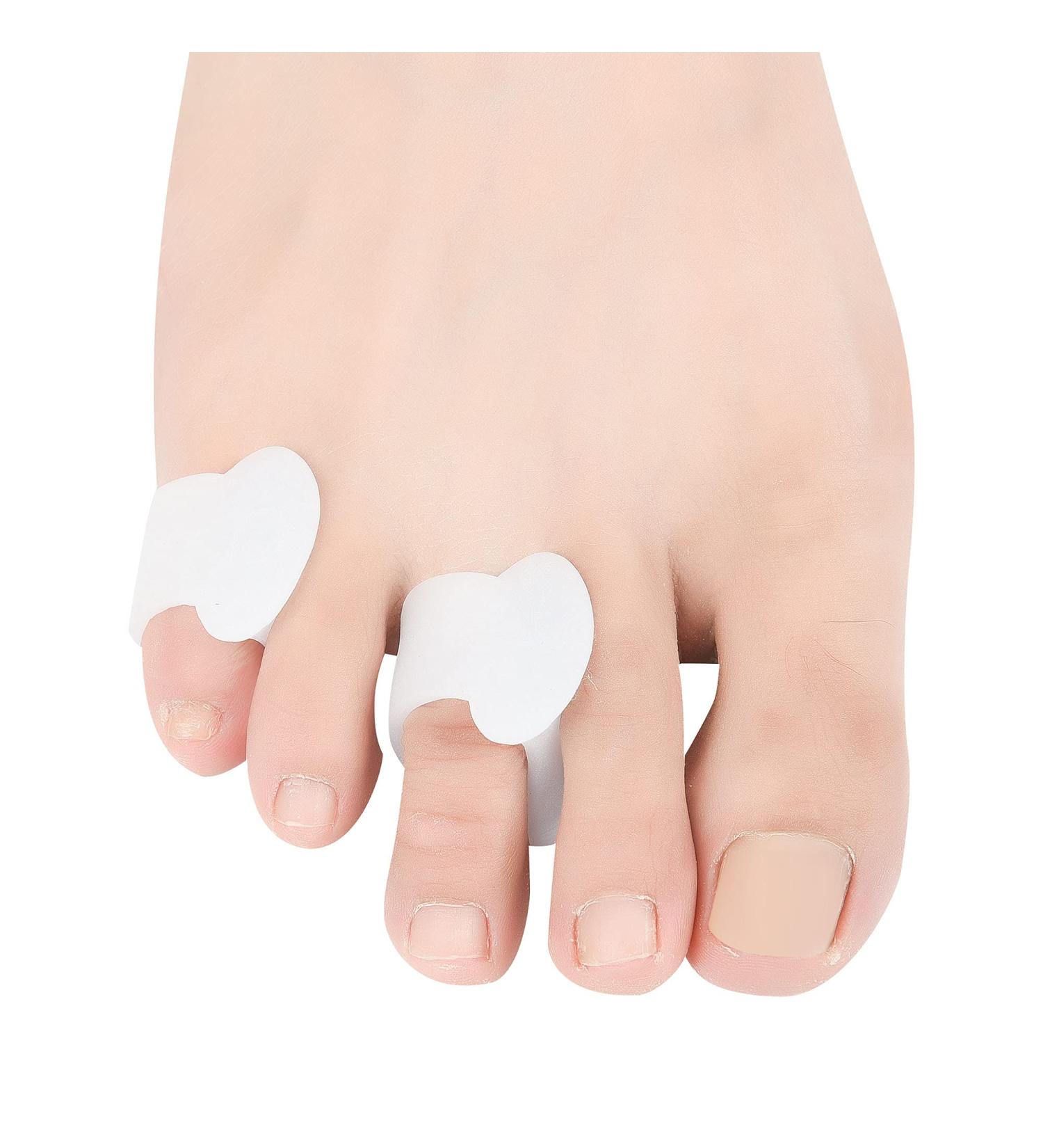 Hoogoo Pinky Gel Toe Separators 10Pcs Silicone Toe Spacers Small Toe Protector Spreader Cushions for Curled Overlapping Separate Toe Correct Hammer Toes Protect Toes 10 Count (Pack of 1) - Buy Online on GoSupps.com