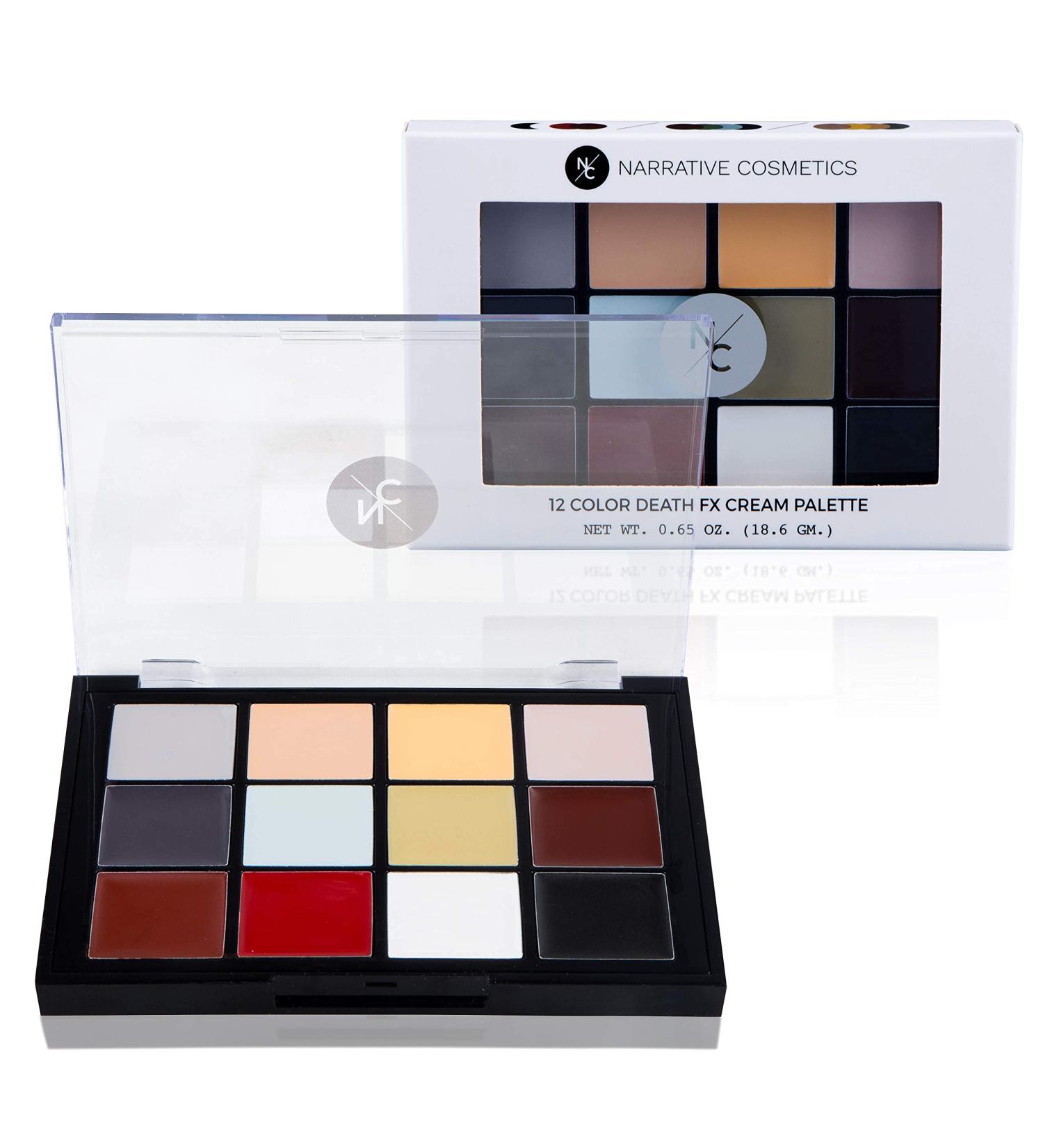 Narrative Cosmetics 12-Color Death FX Cream Palette - Professional Waterproof SFX Makeup for Stage, Film, Costumes, Cosplay, Halloween - Buy Online on GoSupps.com