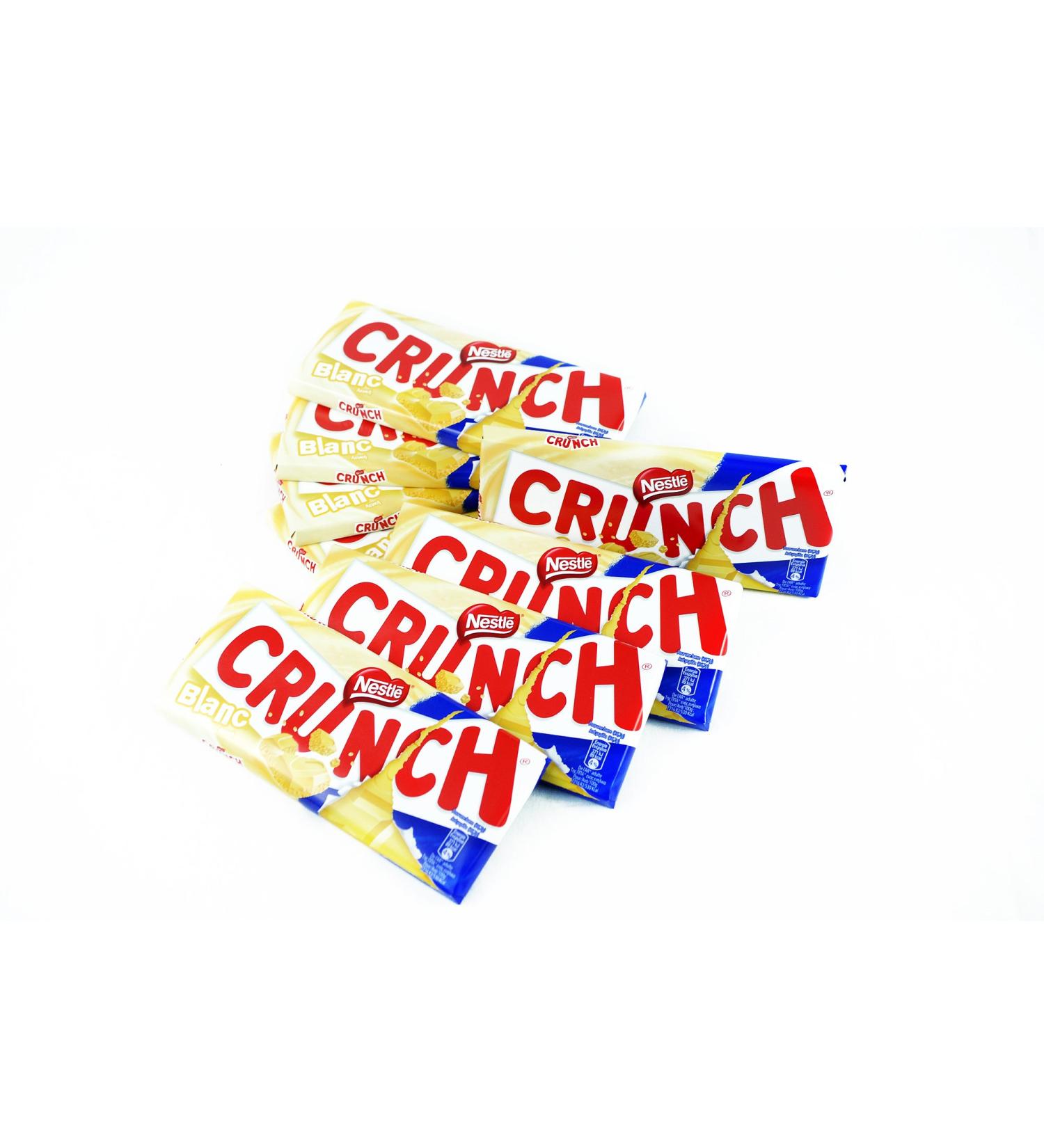 Nestle CRUNCH Pack of 8 white chocolate and crinkled rice sachets 100 g - Buy Online on GoSupps.com