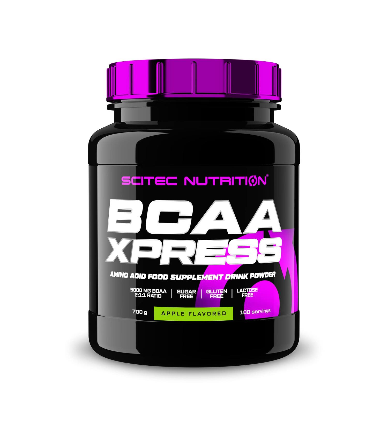 Scitec Nutrition AMINO BCAA Xpress - Apple Flavor 700g | Premium BCAA Supplement for Muscle Recovery & Energy - Fast International Shipping - Buy Online on GoSupps.com
