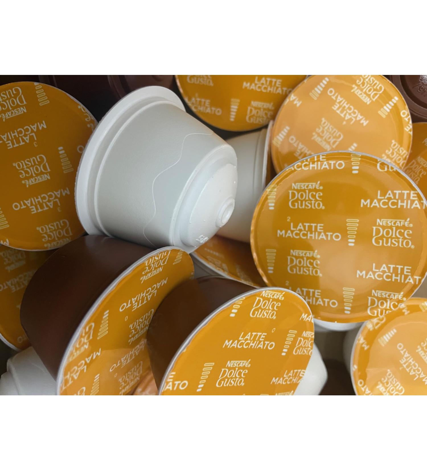 Buy 10 20 30 50 80 & 100 Compatible with Dolce Gusto Coffee Pods : Latte Machiatto - SOLD LOOSE