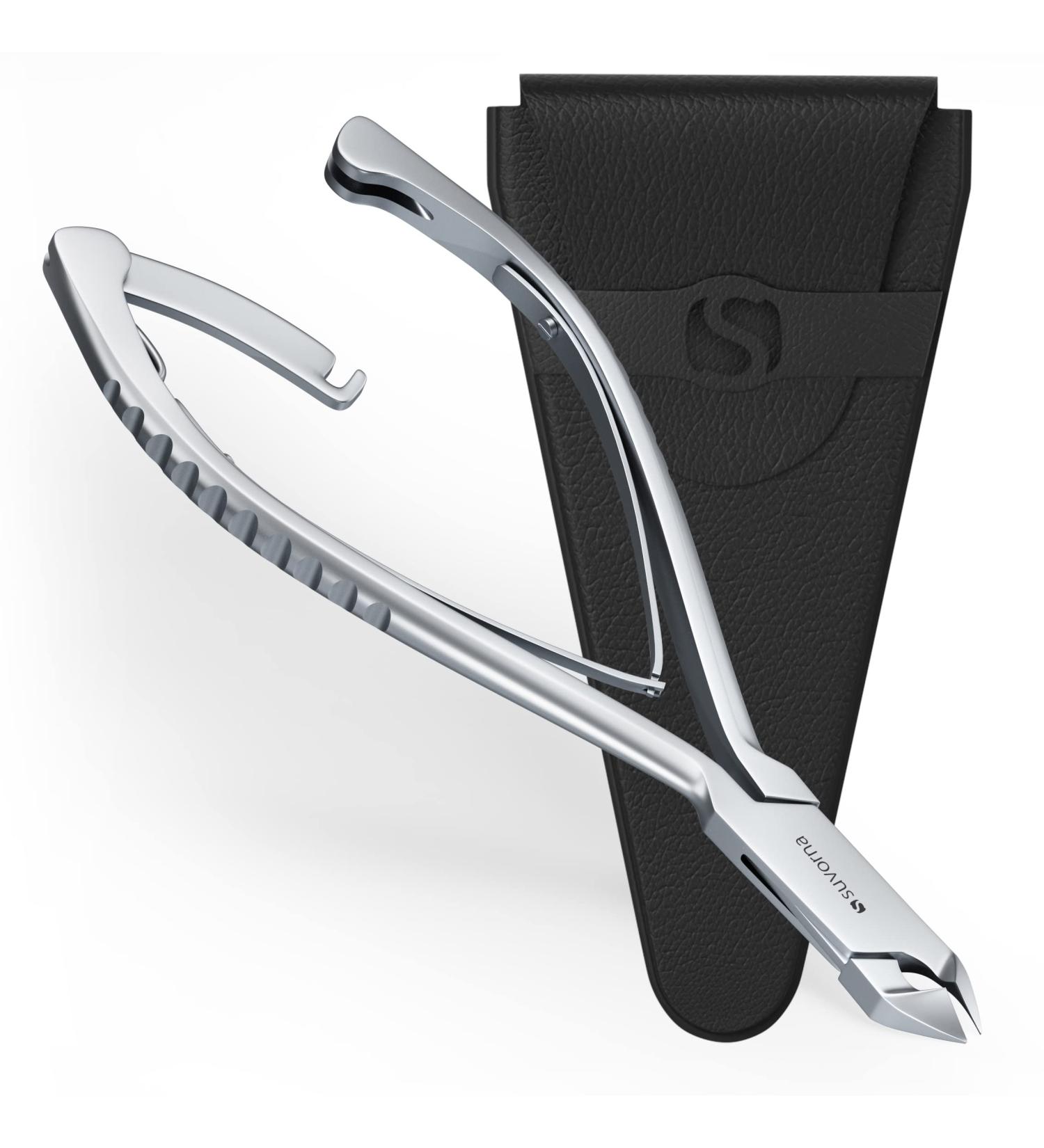 Suvorna 4.5 Professional Cuticle Trimmer - Japanese Steel Cuticle Scissor for Perfect Nail Care - Manicure & Pedicure Beauty Tool with Safety Lock - Buy Online on GoSupps.com