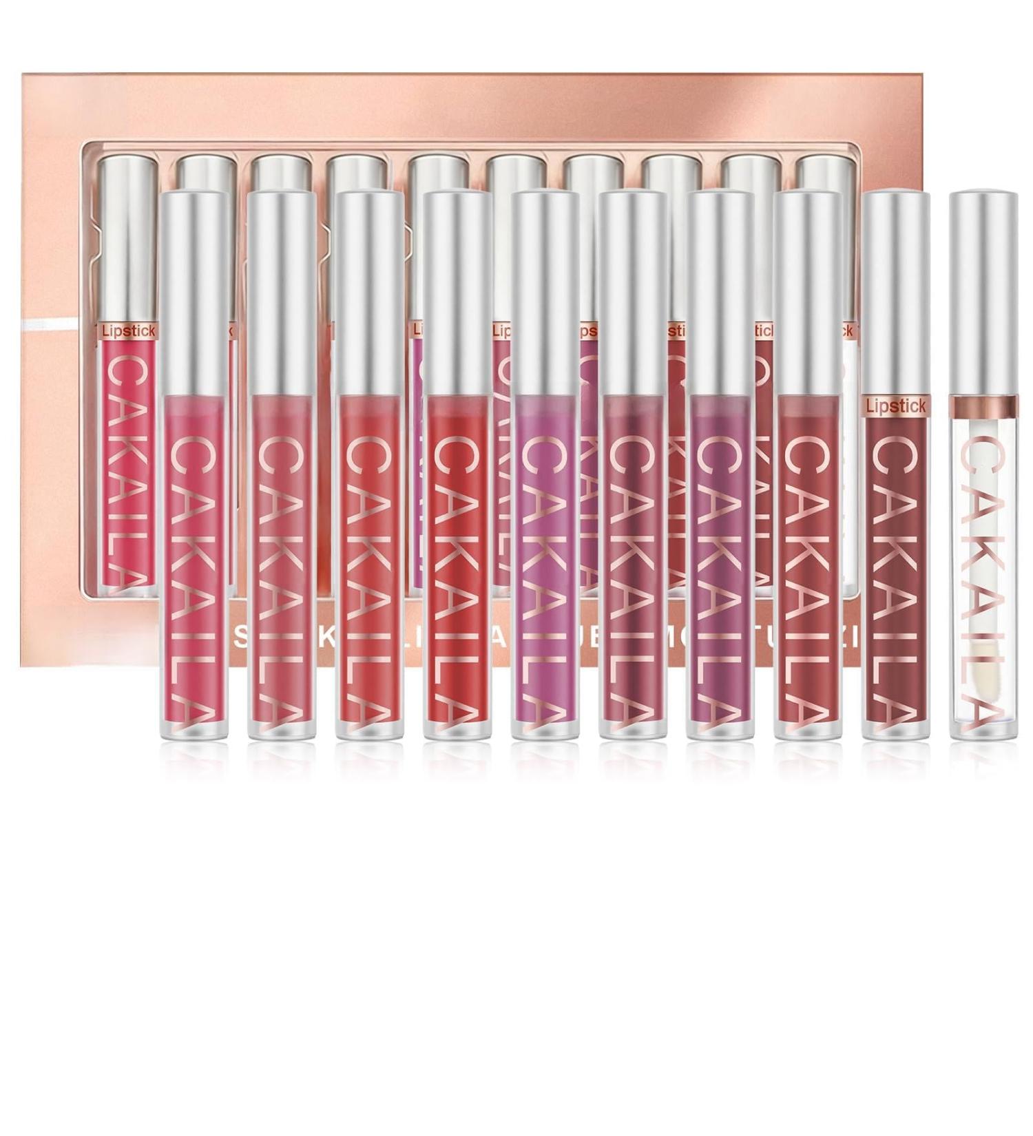  LOPHE LOPHE 10-Pack Matte Lipsticks - With Plumping Lip Gloss - Moisturizing - Waterproof and Long-Lasting - #02 - Buy Online on GoSupps.com