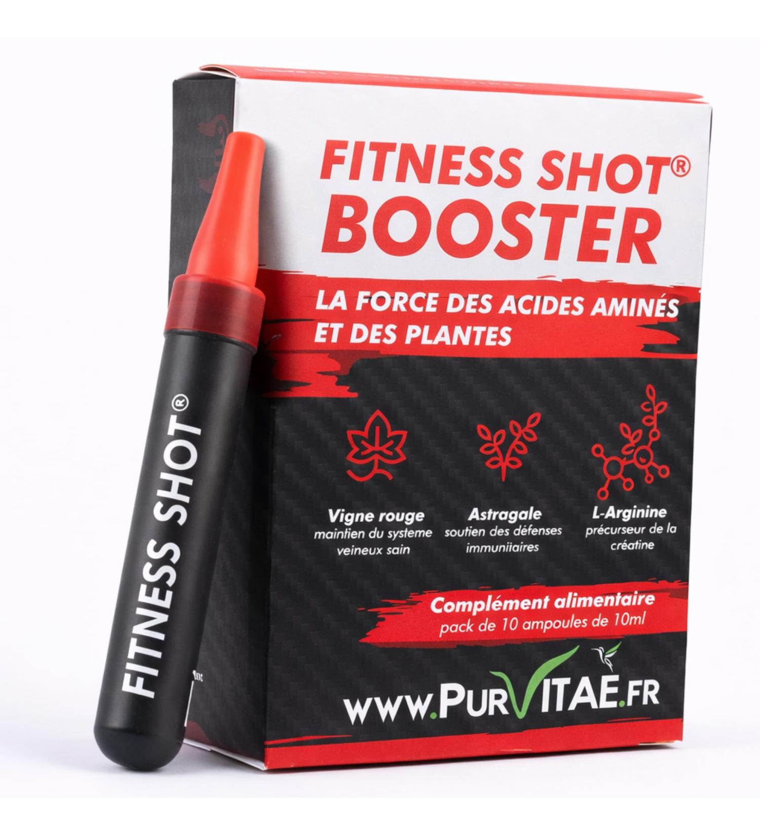 Vigne Rouge Astragale Arginine et B ta-Alanine - FITNESS SHOT Booster | Tonifie les muscles | De l'explosion pendant les efforts | Fabriqu en France. - Buy Online on GoSupps.com