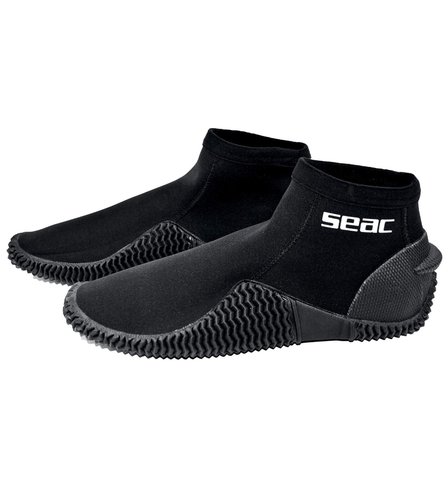 SEAC Tropic Neoprene Short Boots - Black (Large) | Premium Quality - Buy Online on GoSupps.com