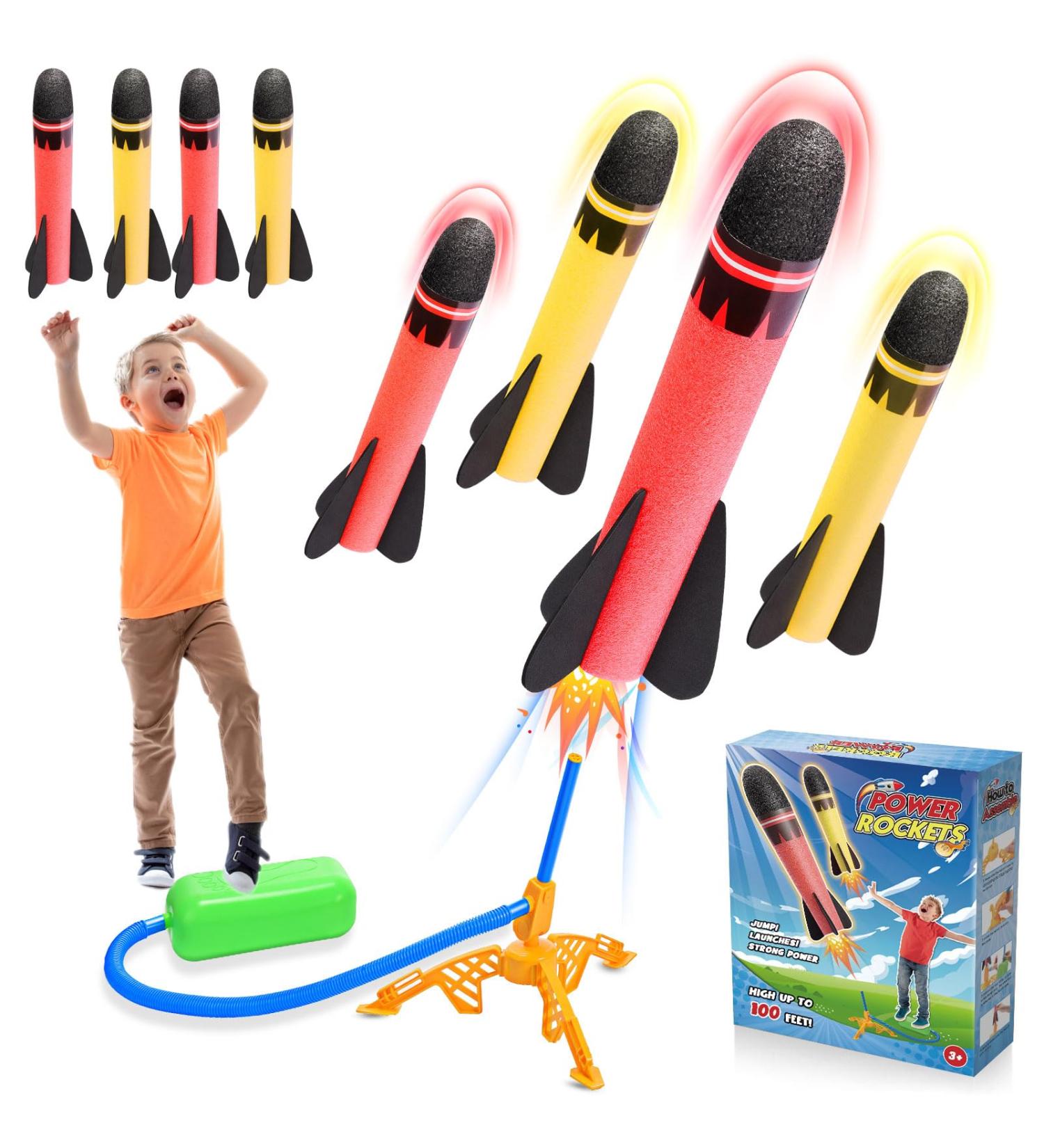 Happykidsclub Rocket Toys for Children | Outdoor Games for Ages 3-12 | Perfect Easter Gifts & Garden Toys - Buy Online on GoSupps.com