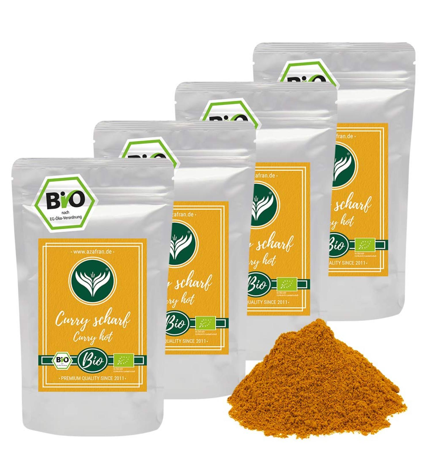 Buy Azafran ORGANIC Noble Curry Powder - Hot Madras 1kg | Authentic Indian Spice for International Shipping - Buy Online on GoSupps.com