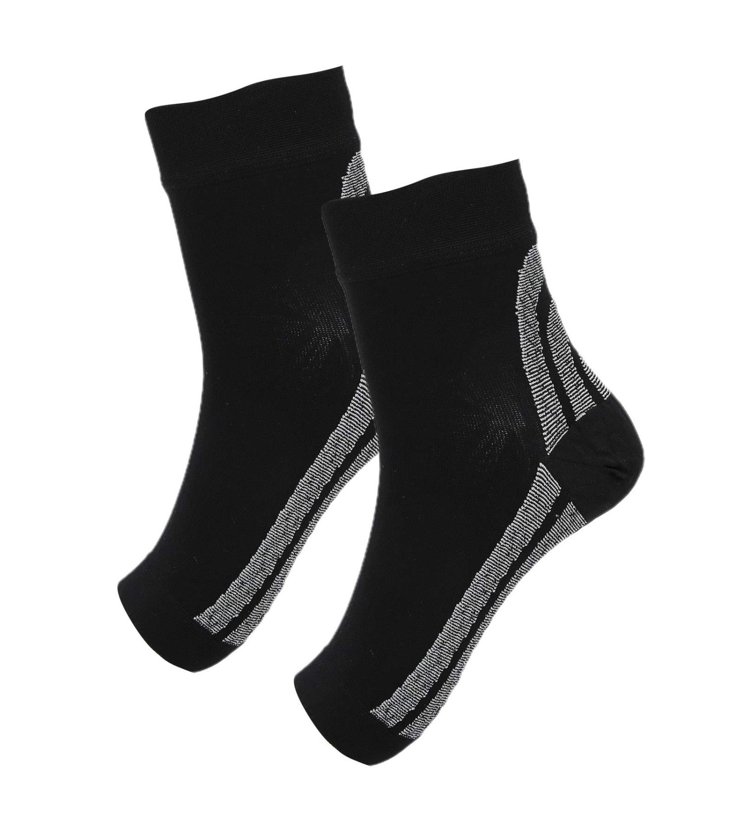 Shop Lightweight Outdoor Sports Compression Foot Sleeves for Plantar Fasciitis Relief - Heel Brace Sock for Foot Pain (M) - International Shipping Available - Buy Online on GoSupps.com
