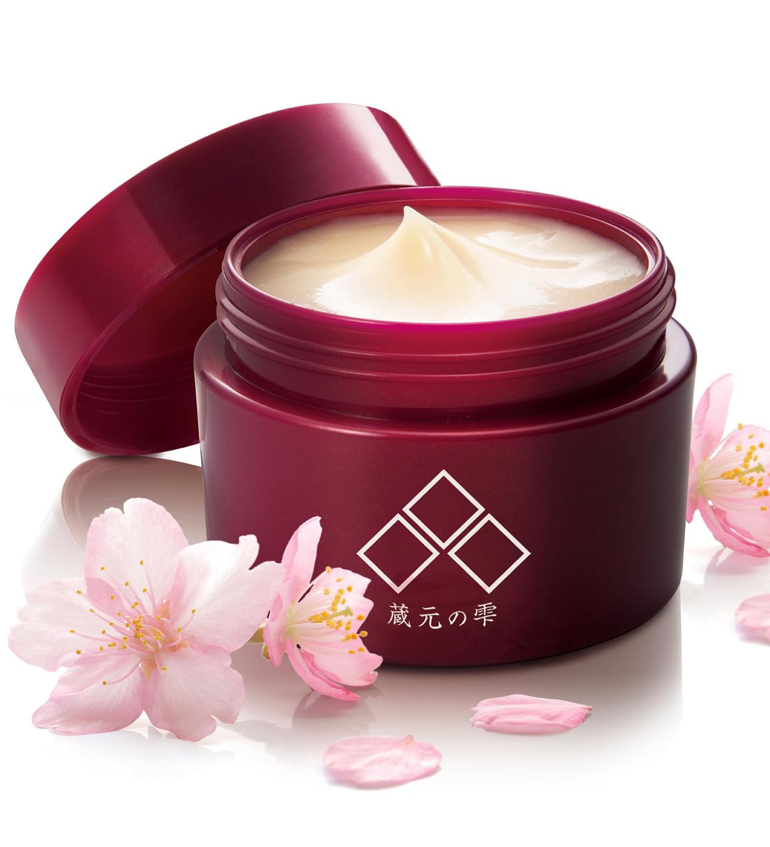 Japanese Moisturizer & Face Cream for All Hydrating Sakura Extract Vitamin C AHA | Paraben & Cruelty Free (1.76 oz - Buy Online on GoSupps.com