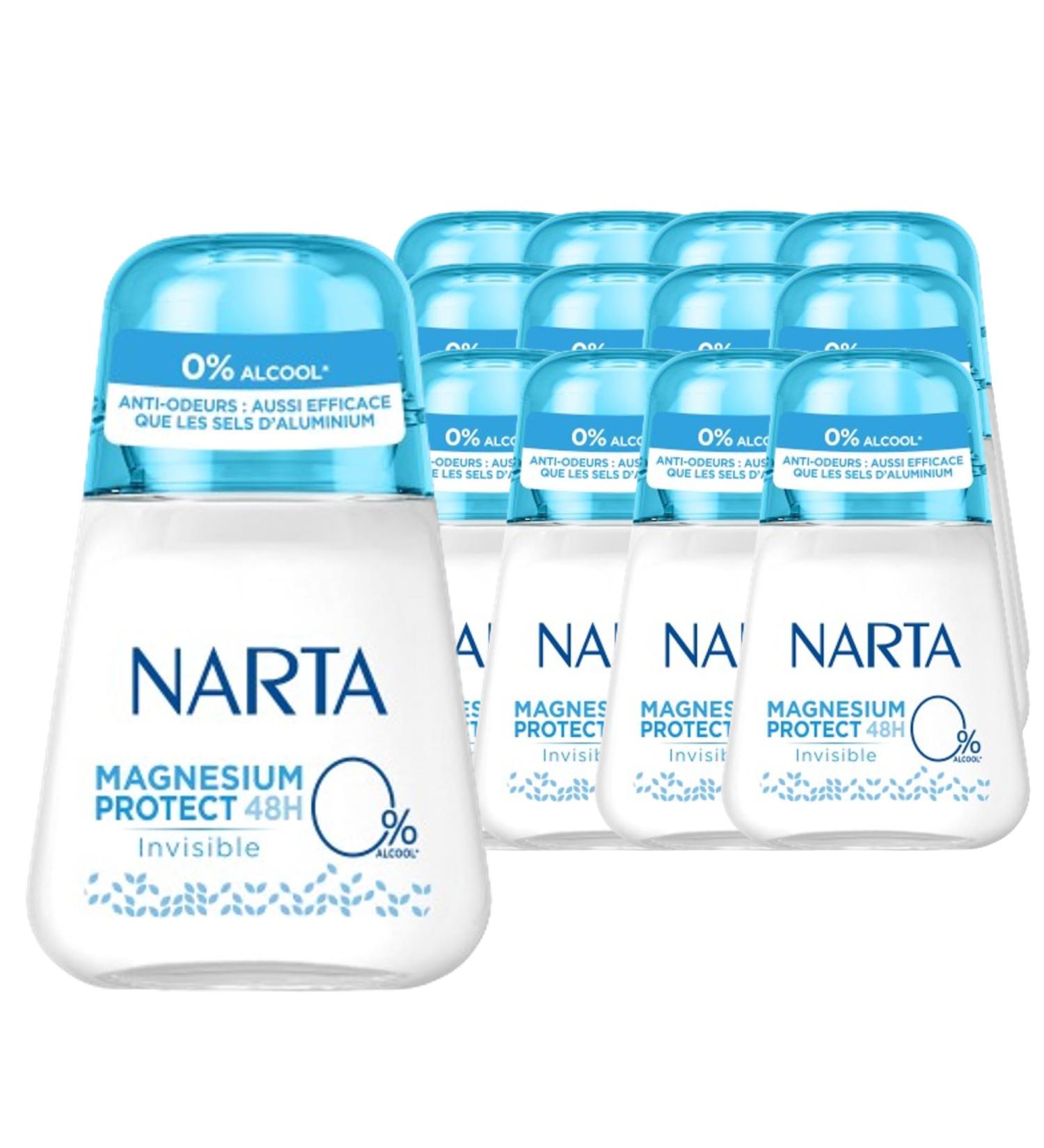 [LOT OF 12] Narta Magnesium Protect Invisible Roll-on Deodorant 50ml