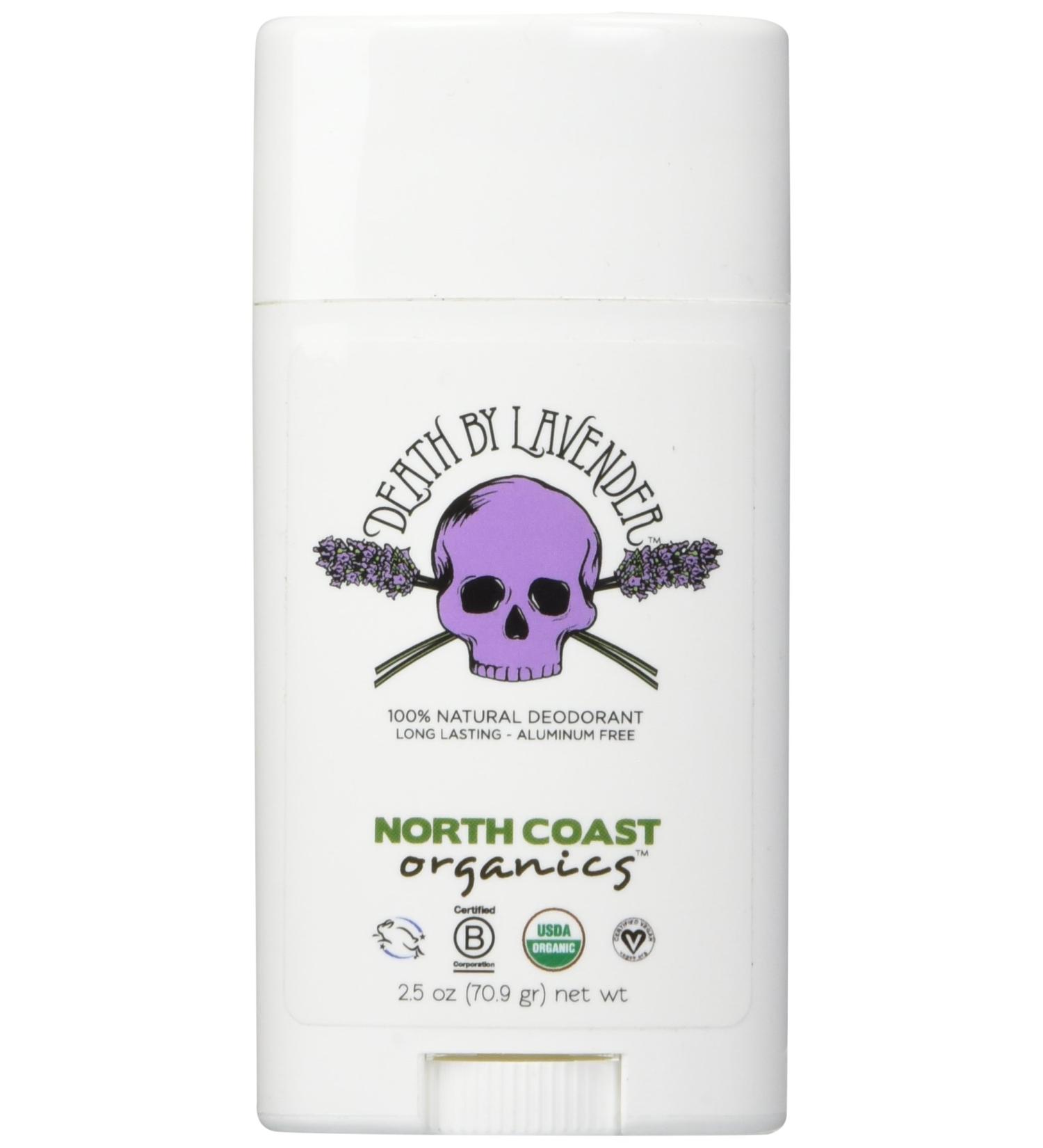 NORTH COAST ORGANICS Death By Lavender Organic Deodorant 2.5 oz - Natural Lavender Scent - Buy Online on GoSupps.com