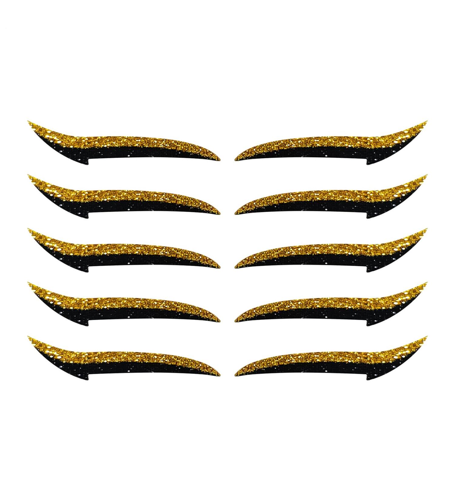 Autocollants Eye Liner - Patch Maquillage Fard Paupi res | Patchs Maquillage Yeux Naturels Imperm ables pour Sc nes ou F tes Or - Buy Online on GoSupps.com