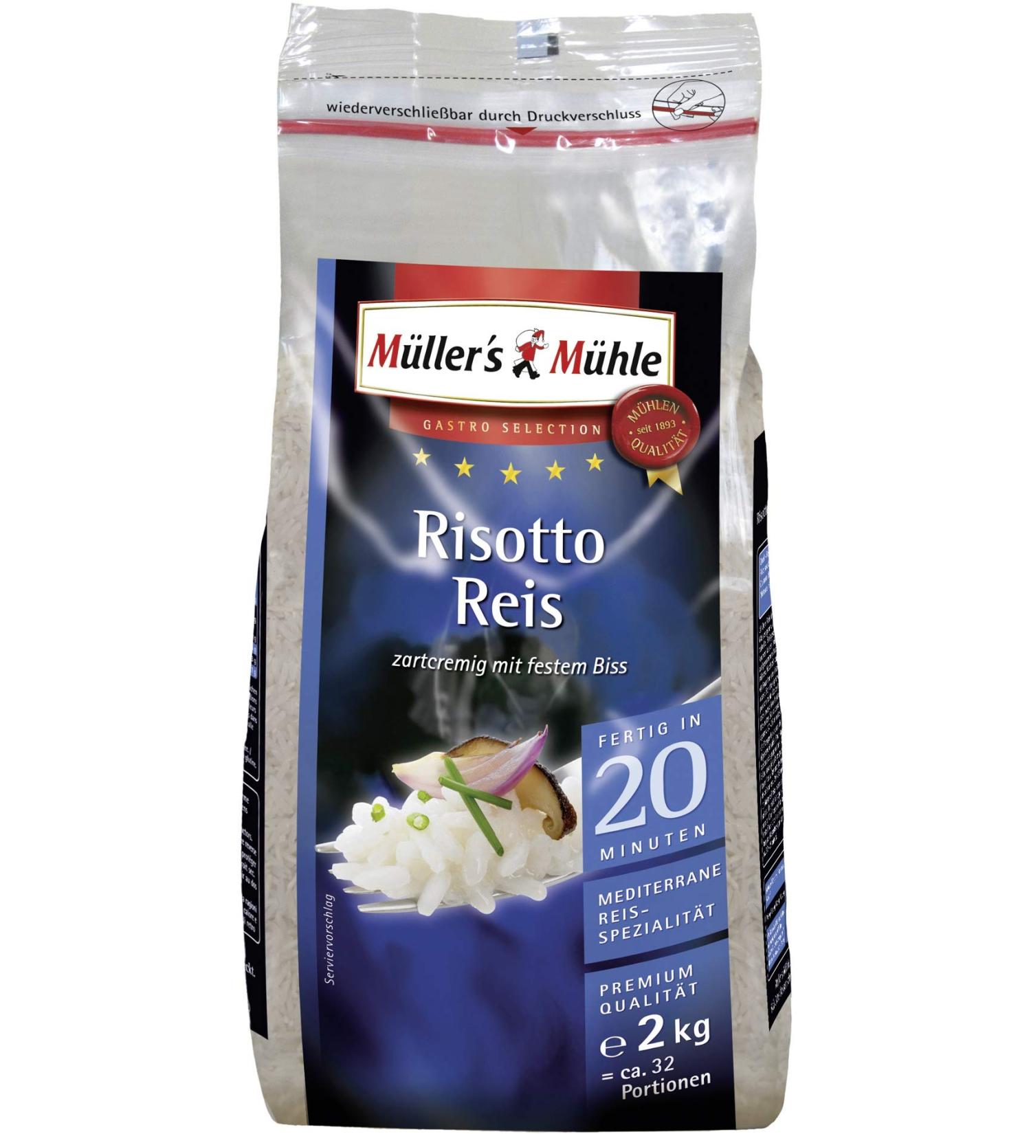 M ller's M hle GmbH M llers Risotto Mill - Bite Resistant - Gastro Selection - 2000 g