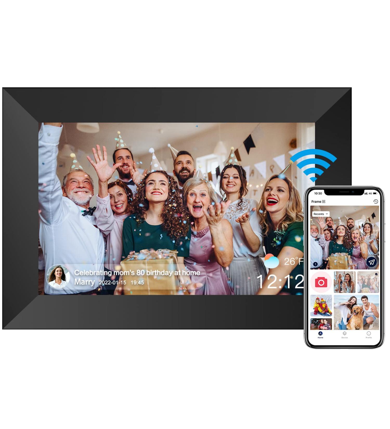 Digital Picture Frame Dreamtimes 8 Inch WiFi Digital Photo Frame with IPS HD Touch Screen  Latest Upgraded Version  US Design  Easy Setup to Share Photos or Videos Remotely via AiMOR App from Anywhere - Buy Online on GoSupps.com