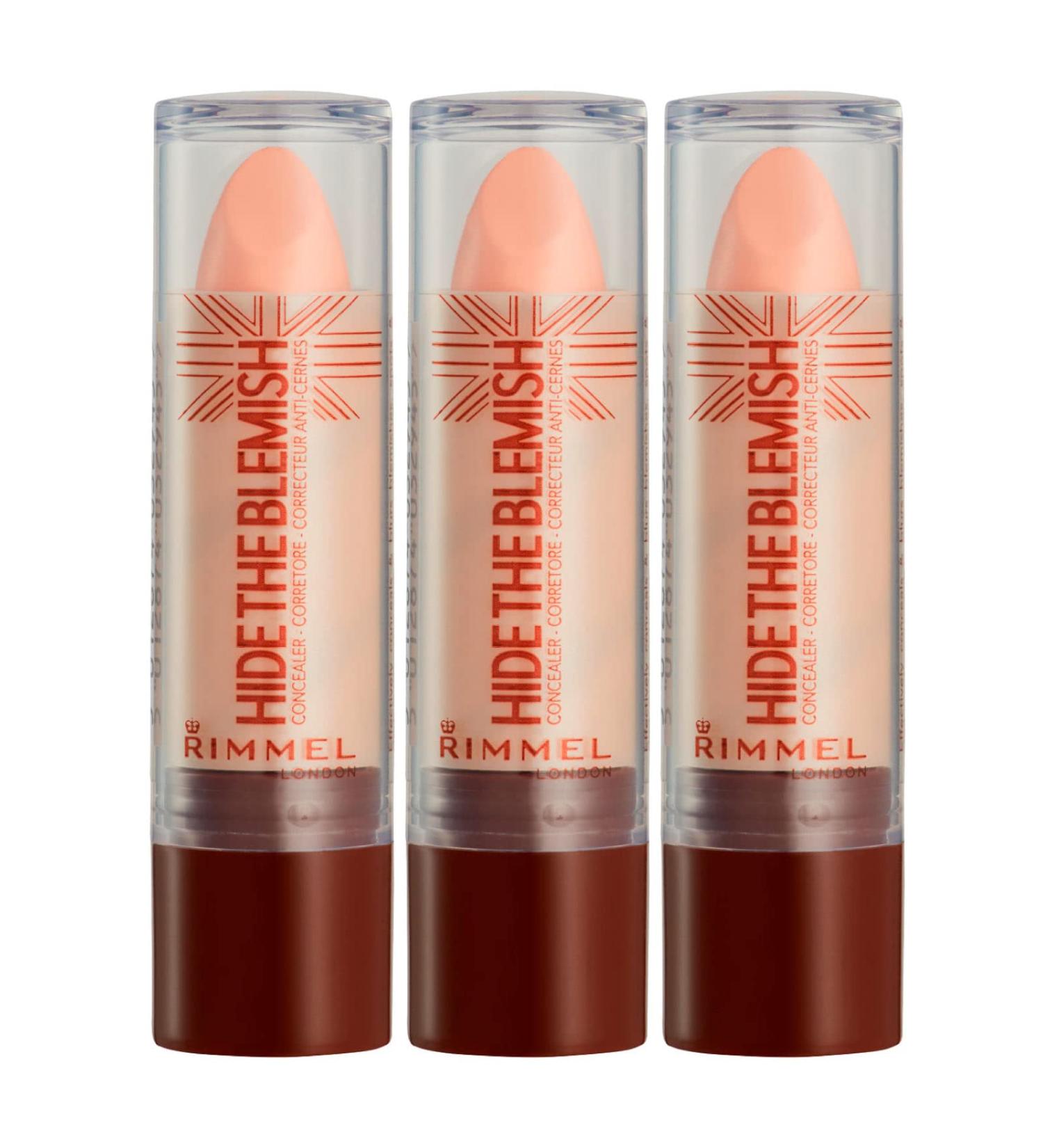  Rimmel 3 x Rimmel London Hide The Blemish Concealer Stick 004 Natural Beige - 3 Correctors - Buy Online on GoSupps.com
