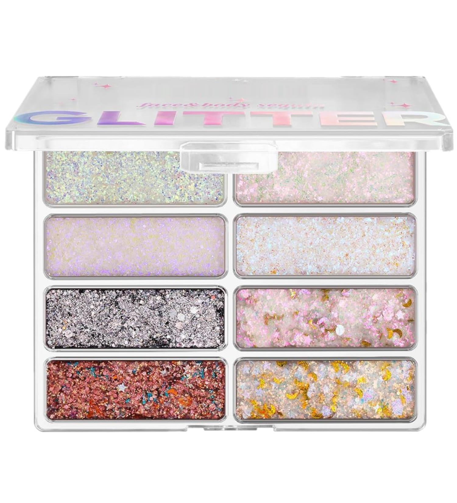  KARLOR Glitter gel palette for face 8 colors for face and body glitter gel glitter sequins glitter glitter glitter gel for carnival parties - Buy Online on GoSupps.com