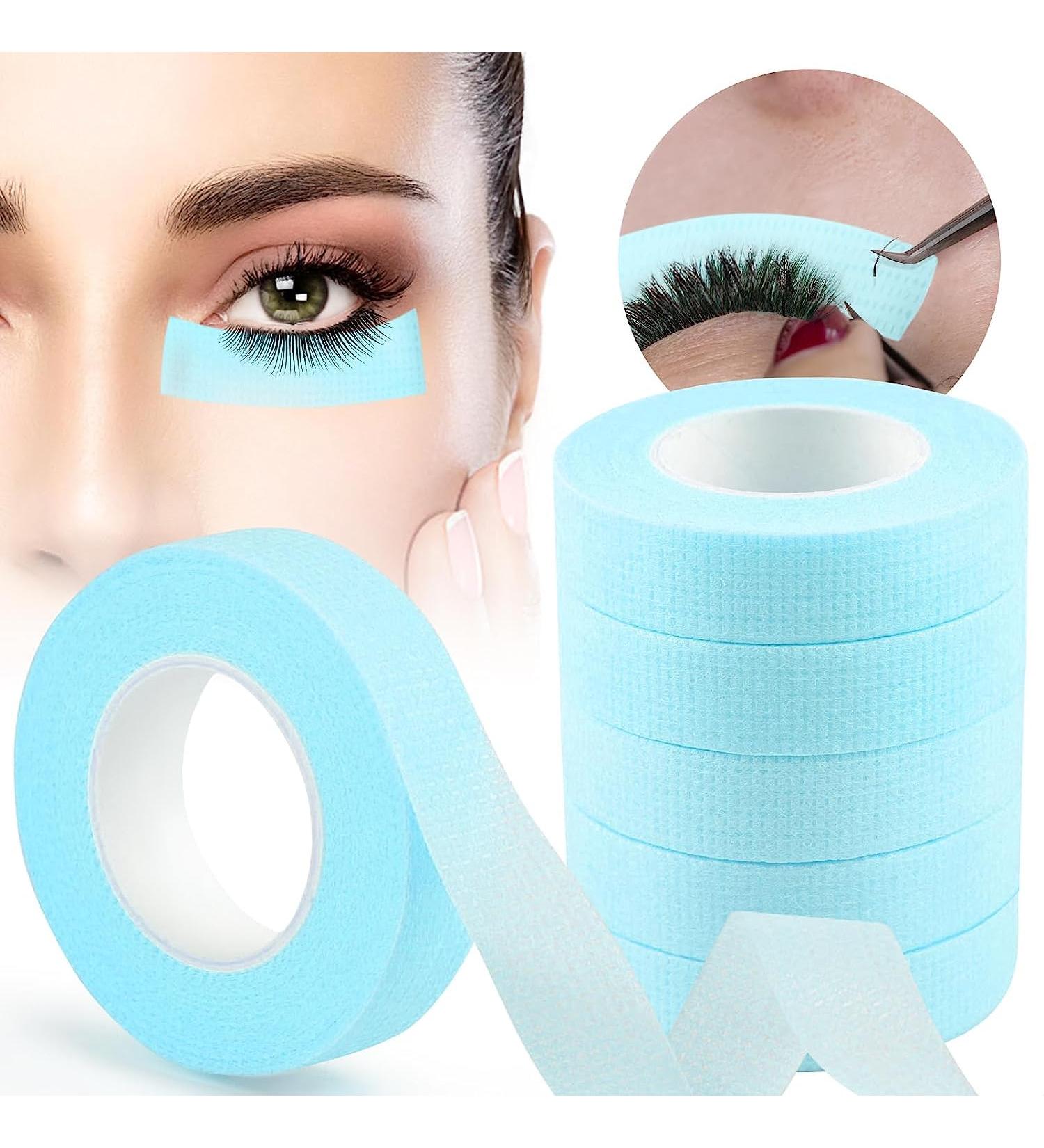 6 Rolls Eyelash Extension Tape - Micropore Adhesive Lash Tape (0.5 Inch x 10 Yards Blue) for Isolation & Application | Ebanku - Buy Online on GoSupps.com