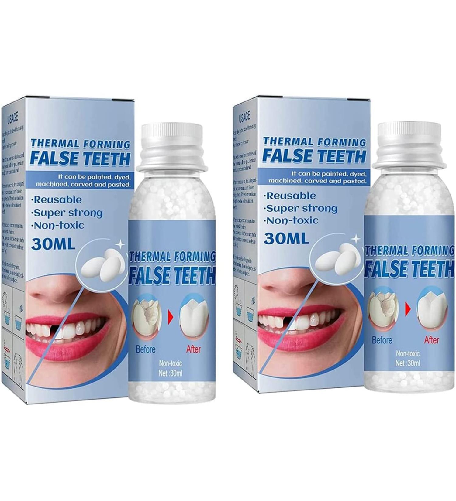 Provisional Teeth & Temporary Tooth Repairs | Flipped War Dentures & Thermal Adhesive Pearls for Instant Veneers - Buy Online on GoSupps.com