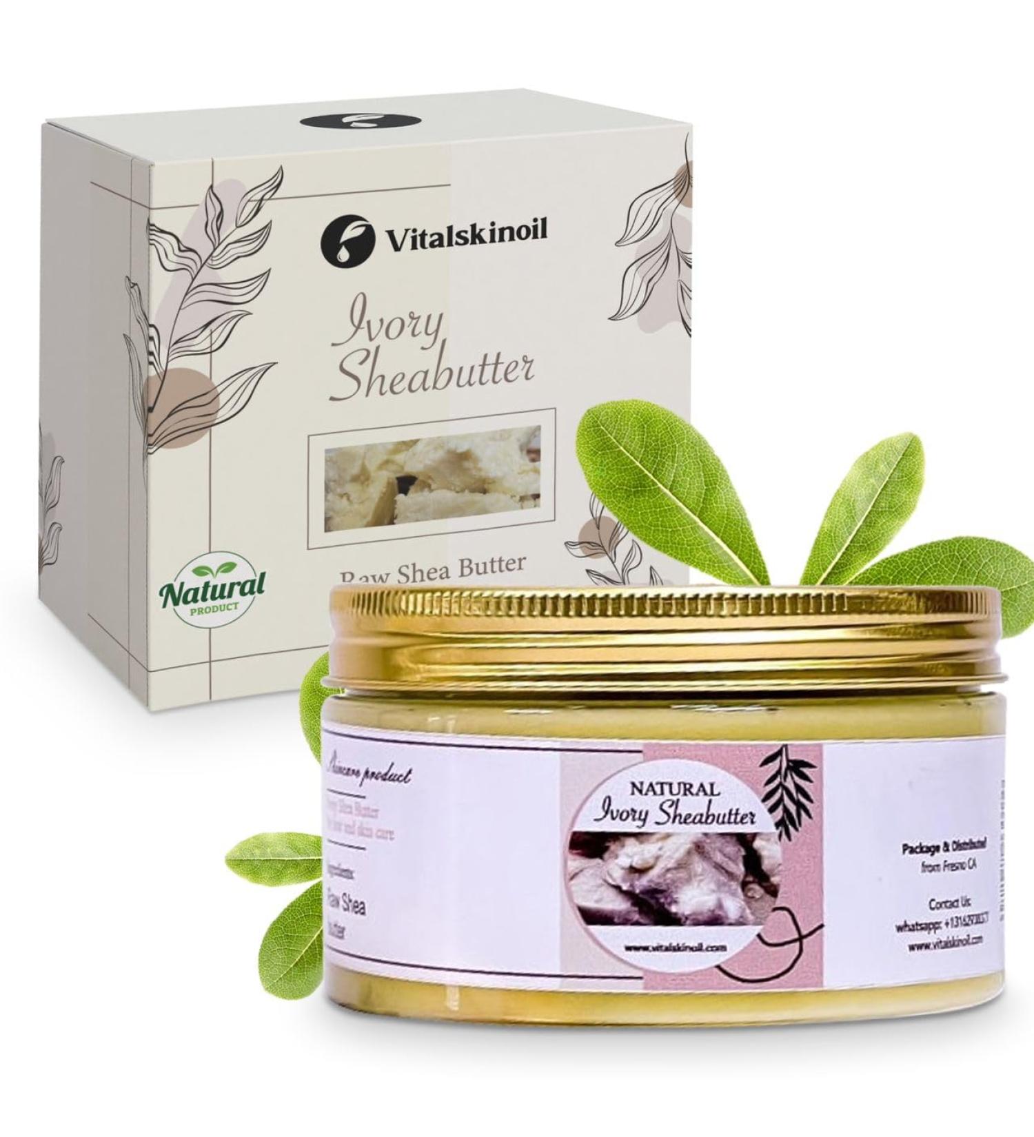 Organic Ivory Shea Butter - Raw African Shea Butter for Skin & Hair | Natural Moisturizer - Buy Online on GoSupps.com