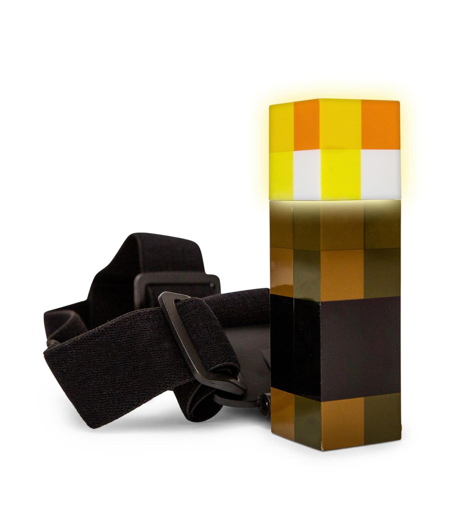 Minecraft Brownstone Torch Headlamp Light With Adjustable Headband | Battery-Powered Head Flashlight Crg19y4 - Buy Online on GoSupps.com