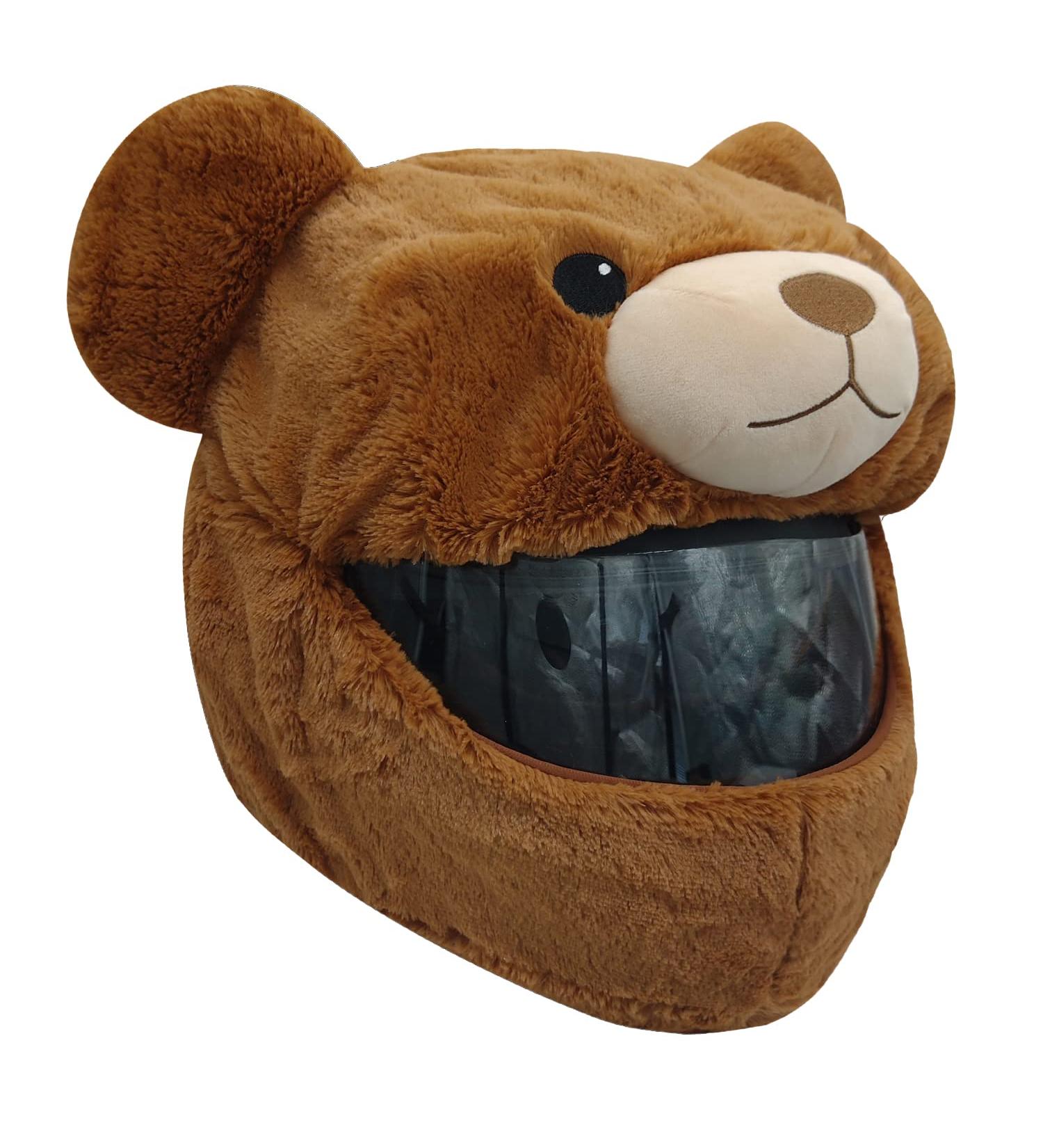 Funny Motorcycle Helmet Cover - Brown | Unique Gifts for Riders | Warmth & Protection - Buy Online on GoSupps.com