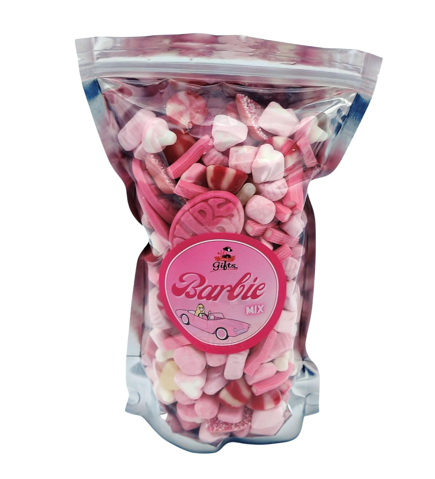 STEVIE'S BARBIE MIX - ALL PINK 1KG SWEETS POUCH
