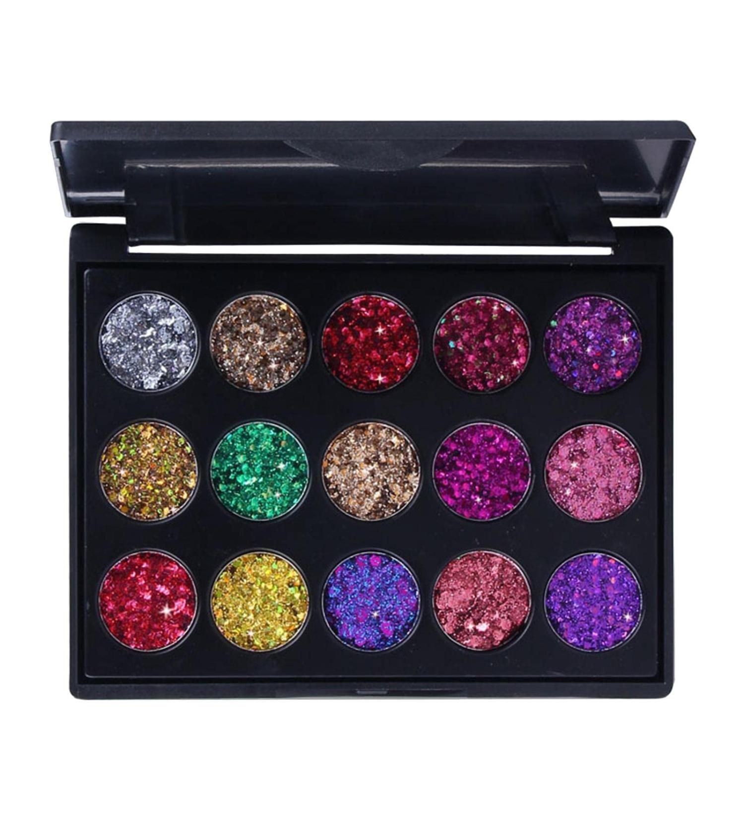 15 Glitter Eyeshadow Palette for Eyeshadow 02 Colors No.2 - Buy Online on GoSupps.com