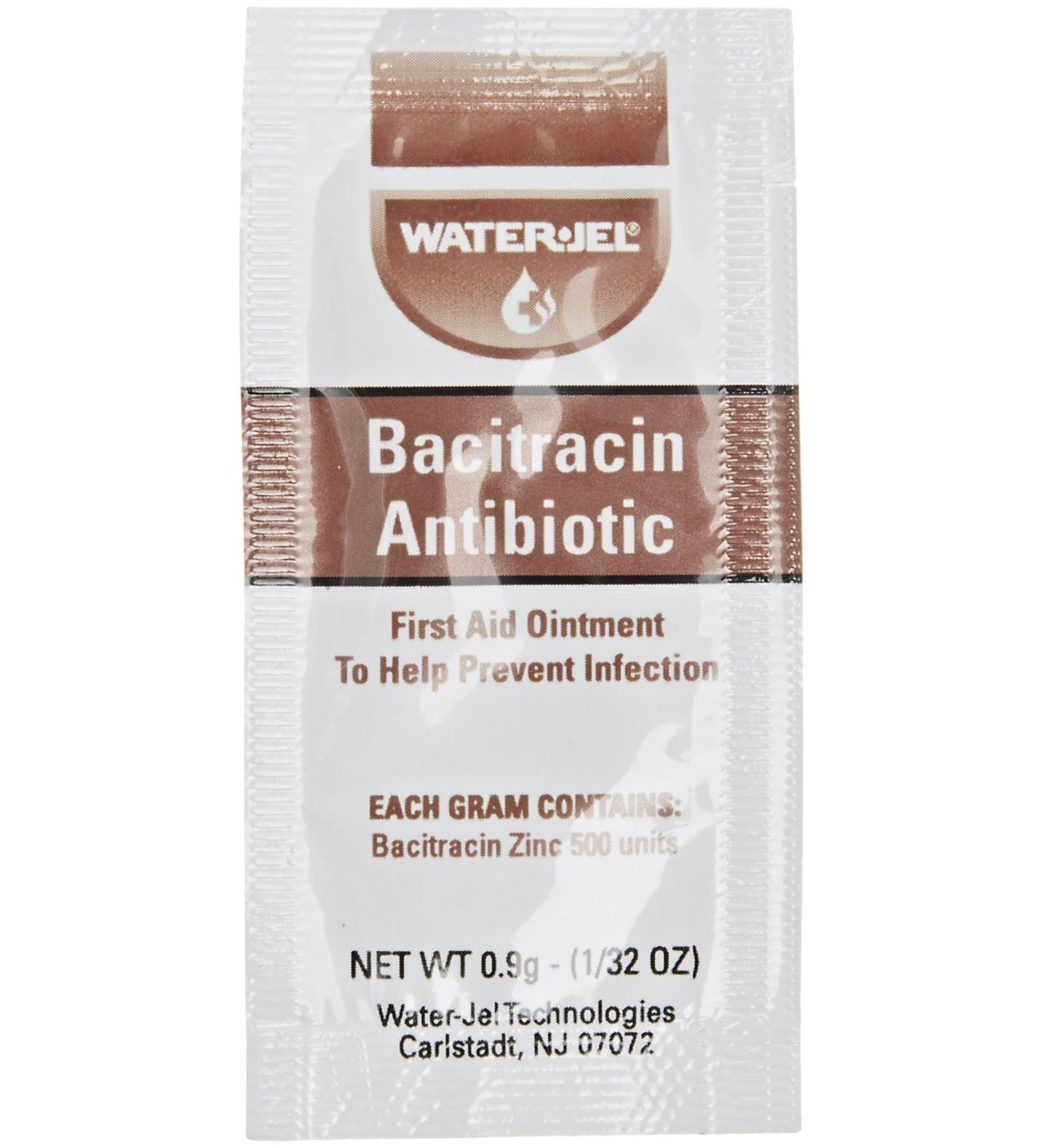 Waterjel 2534 Bacitracin Antibiotic Zinc First Aid Ointment 9gm Packet (Box of 144)
