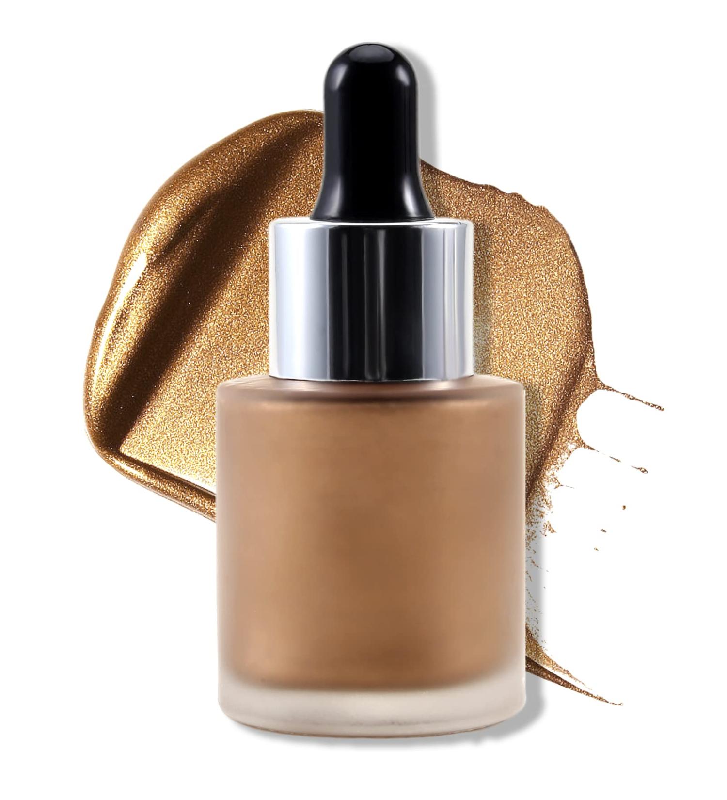Erinde Liquid Highlighter 06 - Shimmering Face & Body Illuminator, Waterproof Glitter Makeup for Non-Sticky Glow - Buy Online on GoSupps.com