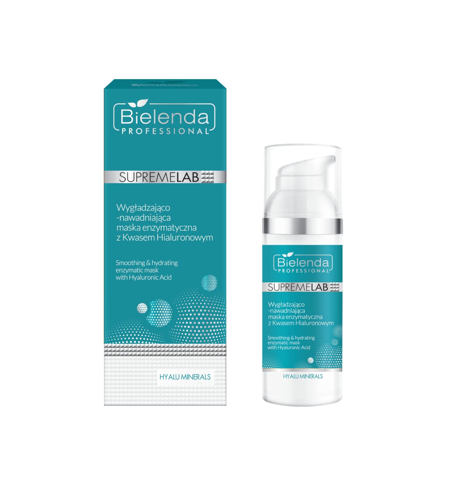 Bielenda Professional Supremelab Hyalu Minerals A Smoothing and Moisturising Enzyme Mask with Hyaluronic Acid 50 ml - Buy Online on GoSupps.com