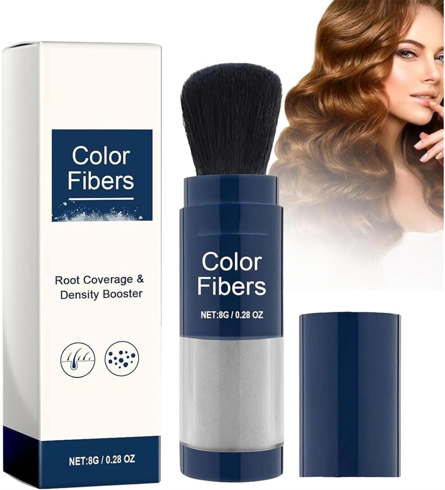 Supersize Color Fibers with Refill Set Colored Hair Thickener Temporary Hair Color for Root Touchup Hair Thickening Fibers Hair Fiber Powder for Women & Men (2 Grey) Grey 2 - Buy Online on GoSupps.com