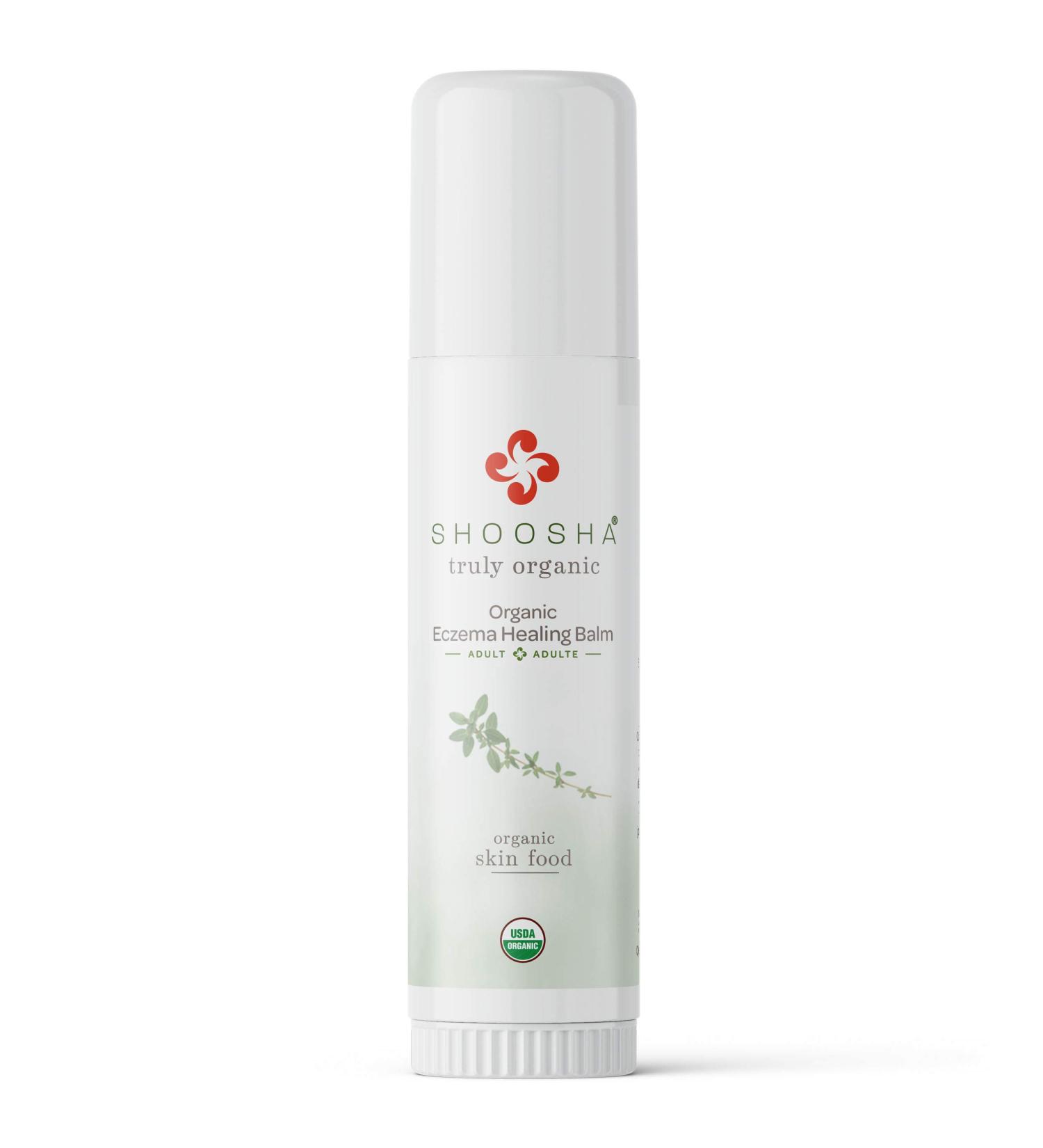 Shoosha Organic Eczema Cream for Adults | USDA Certified, All Natural Relief for Sensitive Skin | Hypoallergenic & Gluten-Free with Calendula Oil - Buy Online on GoSupps.com