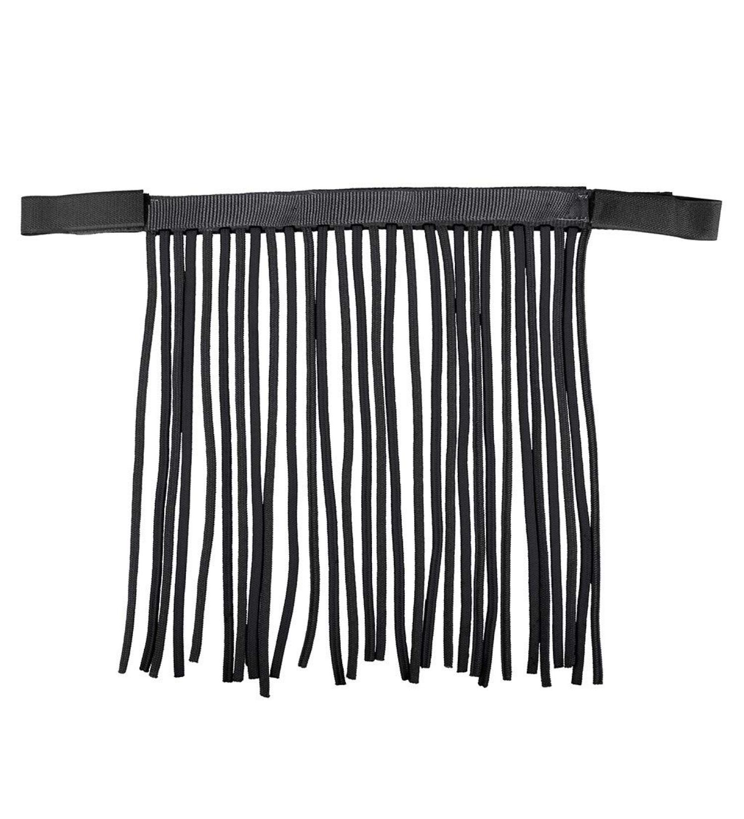 ARBO-INOX - Fly fringes - simple - colored - with or without ears (Full Warmblood Black) Full Warmblood Black