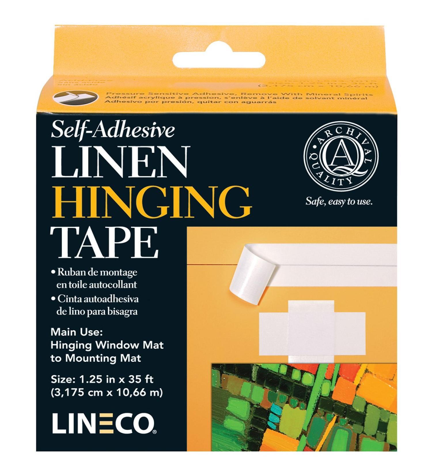 Lineco L533-1015 Self Adhesive Linen Tape 1.25Inx35Ft  Average  Multicolor 1 Multicolor - Buy Online on GoSupps.com