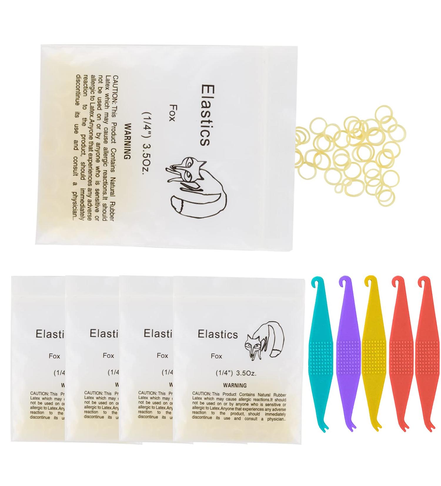 500 Pcs Orthodontic Elastic Rubber Bands - 3.5 oz Heavy Dental Traction Bands - Free Elastic Placer - (1/4 Fox Size) - Buy Online on GoSupps.com