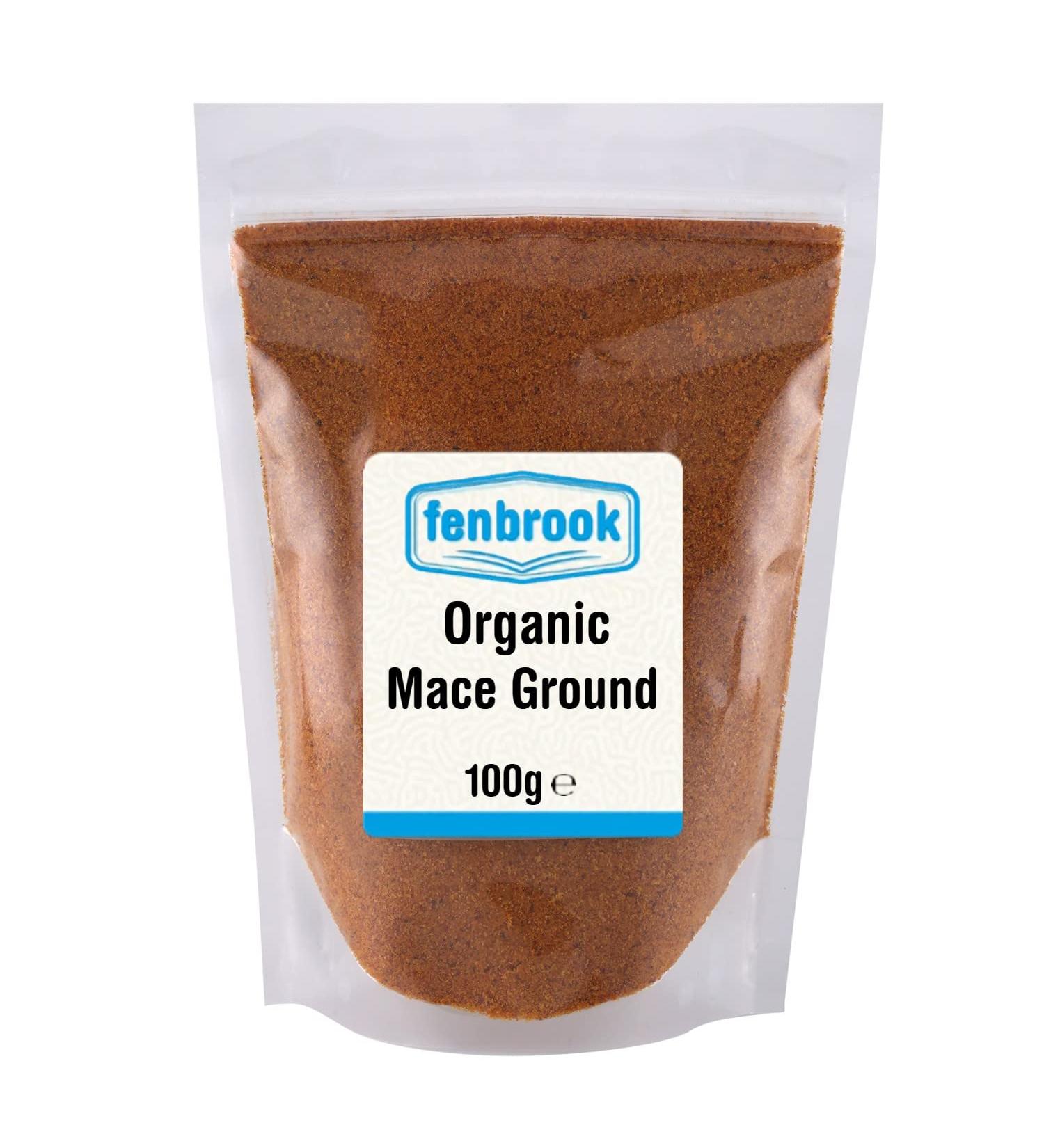 Certified Organic Mace Ground 100g - Fenbrook Organic | Shop Now - Buy Online on GoSupps.com