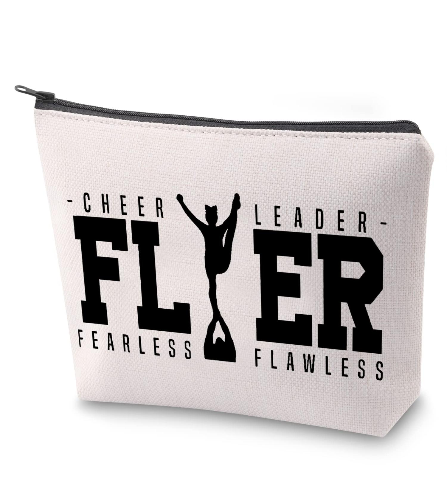 Fearless & Flawless Cheerleading Cosmetic Bag - Perfect Cheerleader Survival Kit Gift - Buy Online on GoSupps.com
