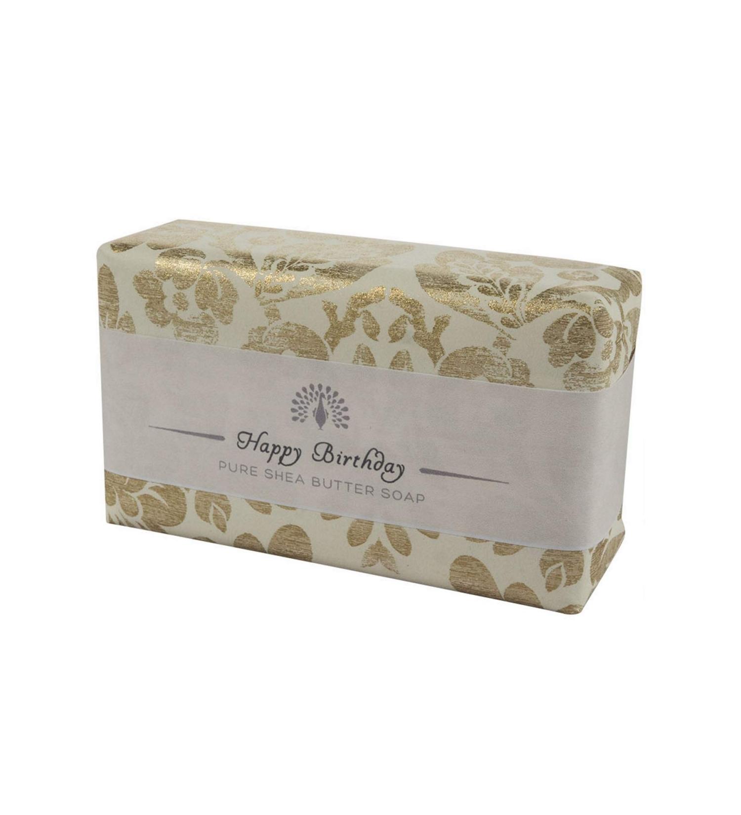The English Soap Company Occasions Gift Shea Butter Soap Happy Birthday Lavender 190g