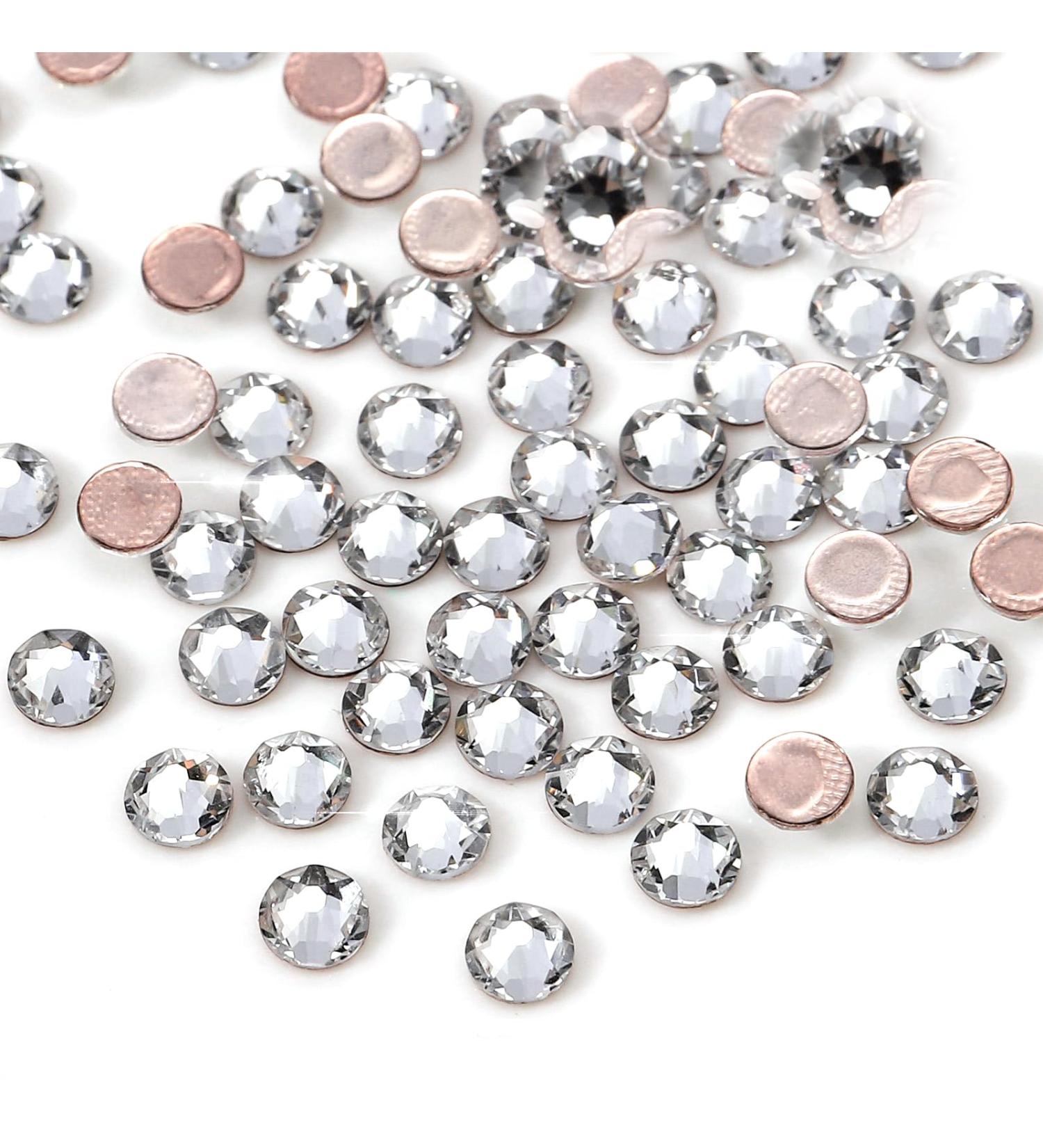 FEIlei Flatback Glass Nails Rhinestones Nail Art Decoration Gems Manicure Accessories - Buy Online on GoSupps.com