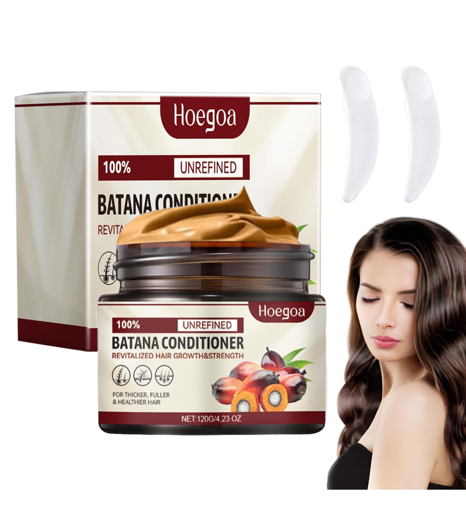 Batana Oil for Hair Growth Batana Oil Batana Oil for Hair 120ml Improves Hair Shine Repairs Damaged Hair Comes with 2 Crescent Moon Spoons - Buy Online on GoSupps.com