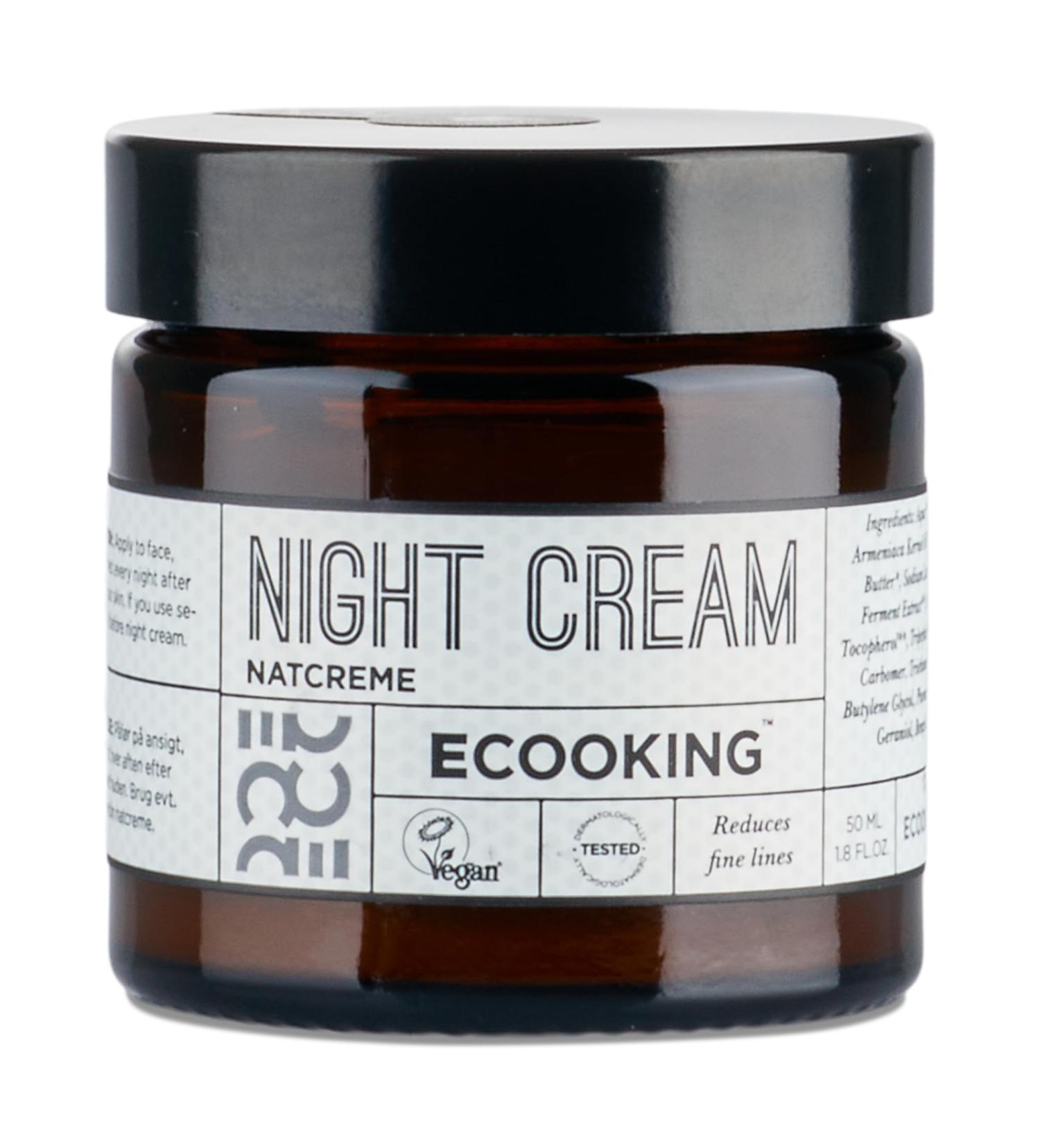 Ecooking Nourishing & Rejuvenating Night Cream 50ml | Natural Red Algae & Pumpkin Seed Extract | Anti Aging Face Cream | Reduces Fine Lines & Wrinkles | Firming & Hydrating - Buy Online on GoSupps.com