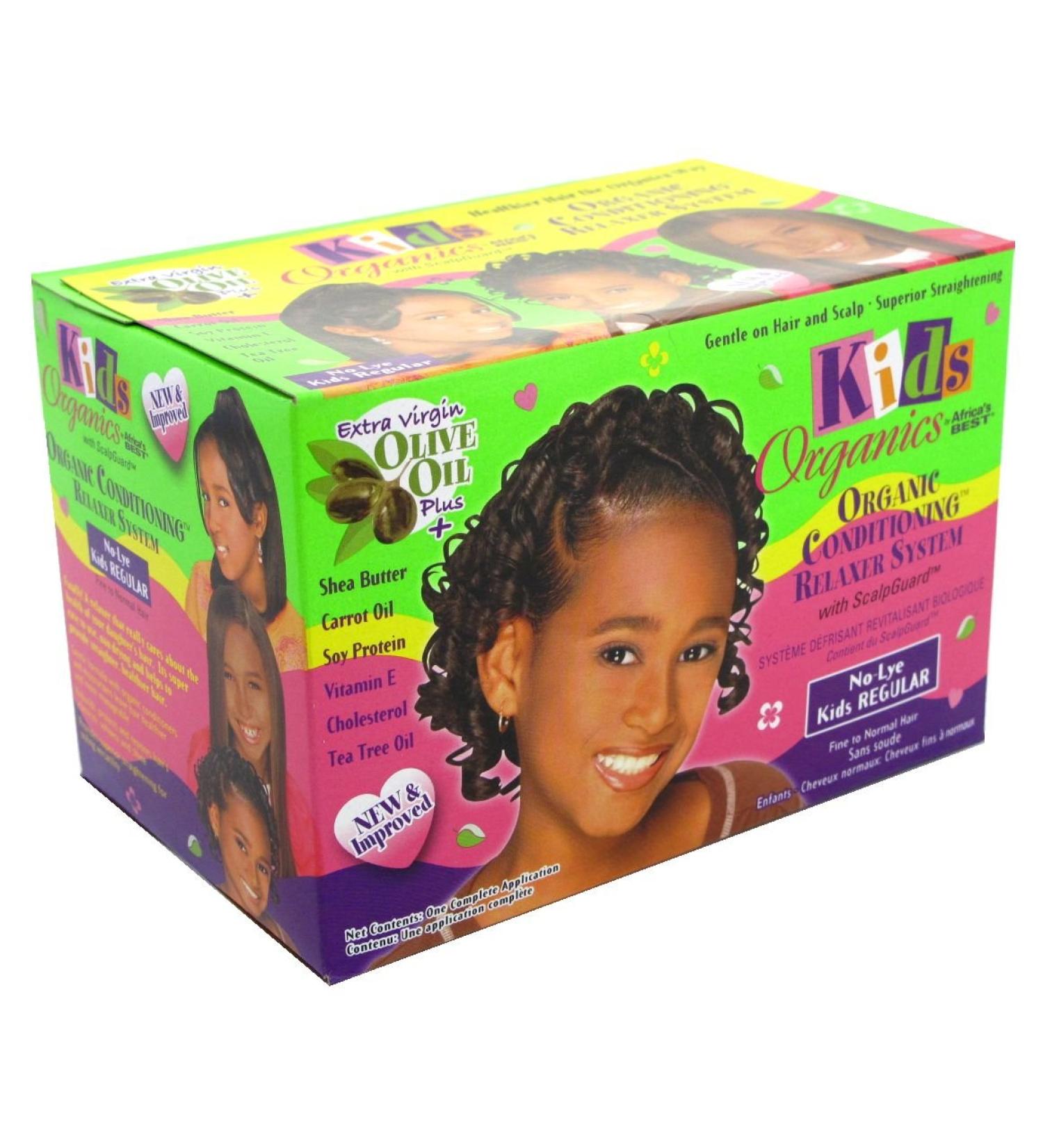 Africa's Best Relaxer Kids Organics Normal Hair Kit