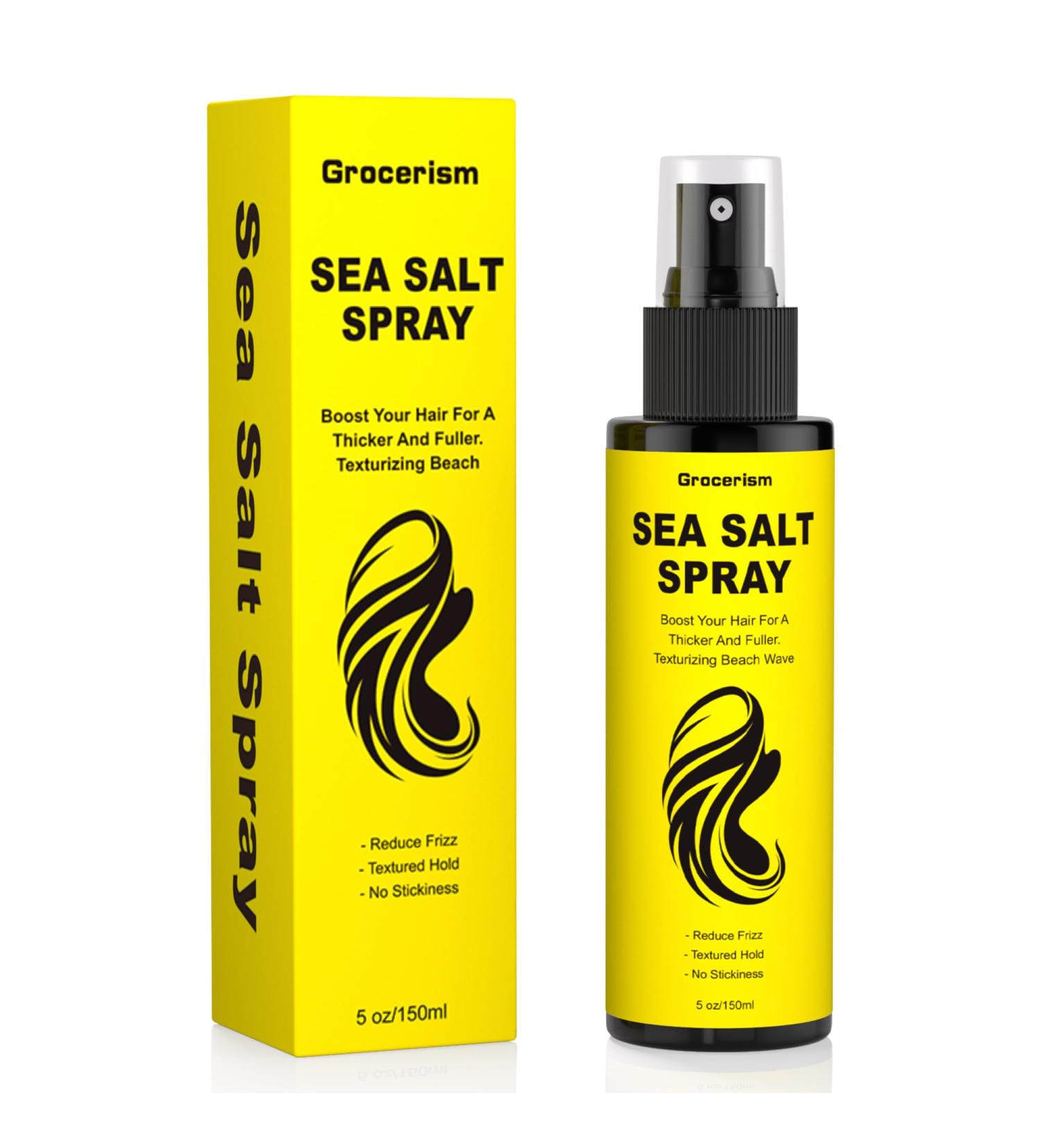 Sea Salt Spray for Hair (5 fl oz) Volume Sea salt spray for Men and Women Beach Waves Sea Salt Hair Texture Spray for Hair Spray for Hair Styling Extra Hold - Buy Online on GoSupps.com