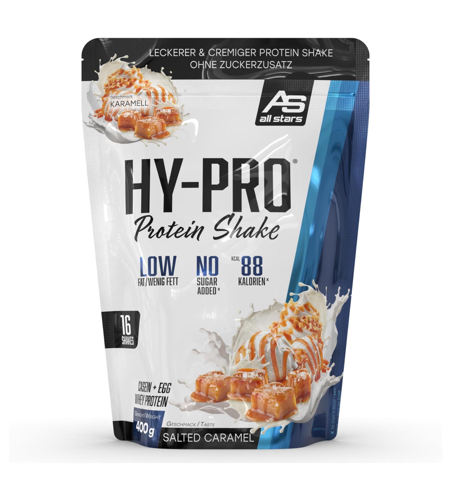 All Stars HY-PRO Protein Shake - Salted Caramel 400g | Premium Quality Protein for Muscle Growth & Recovery | International Shipping Available - Buy Online on GoSupps.com