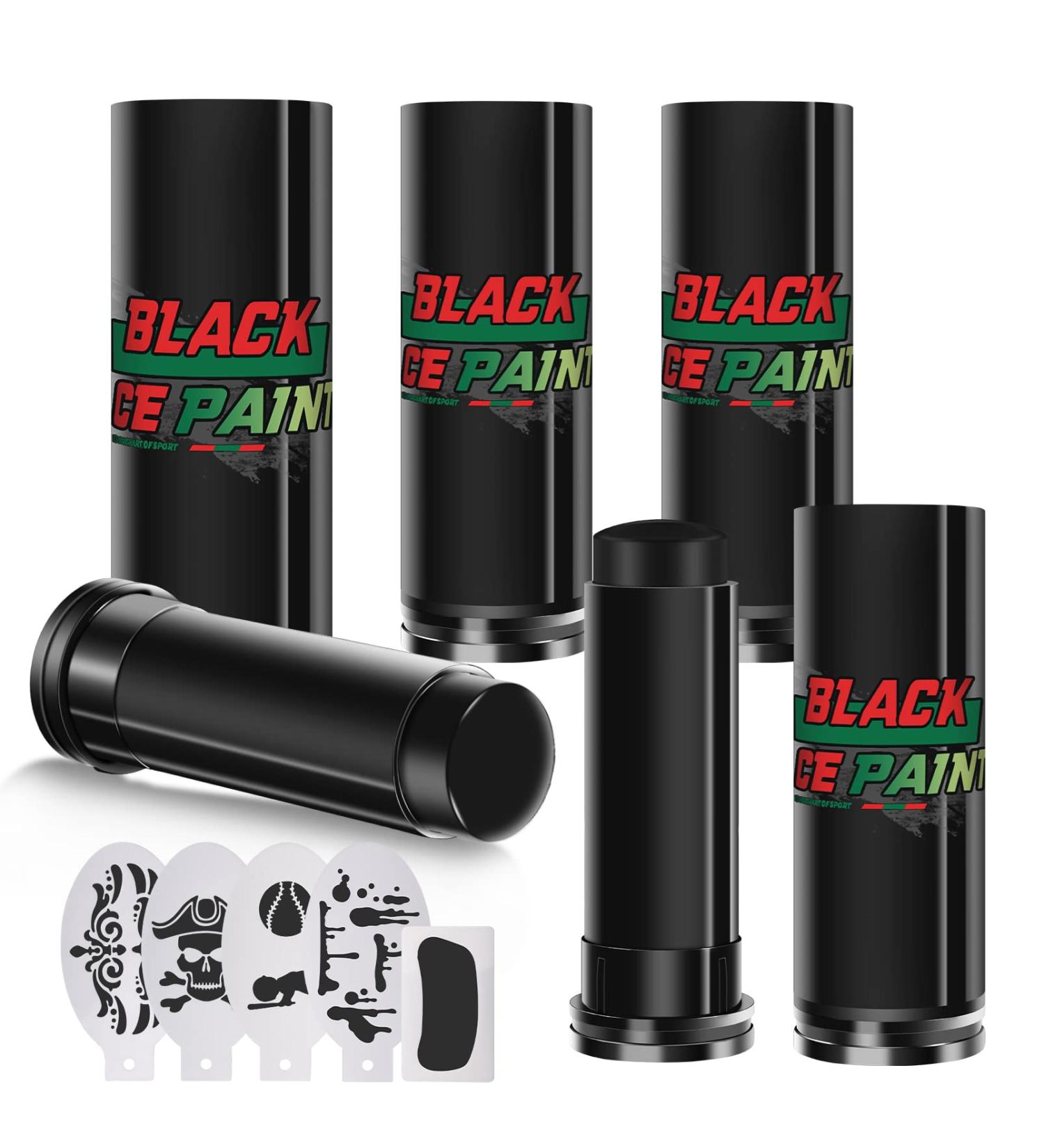 Eye Black Baseball Kits | Face & Body Paint Sticks for Athletes | Halloween SFX Makeup | 6PCS Black - Buy Online on GoSupps.com