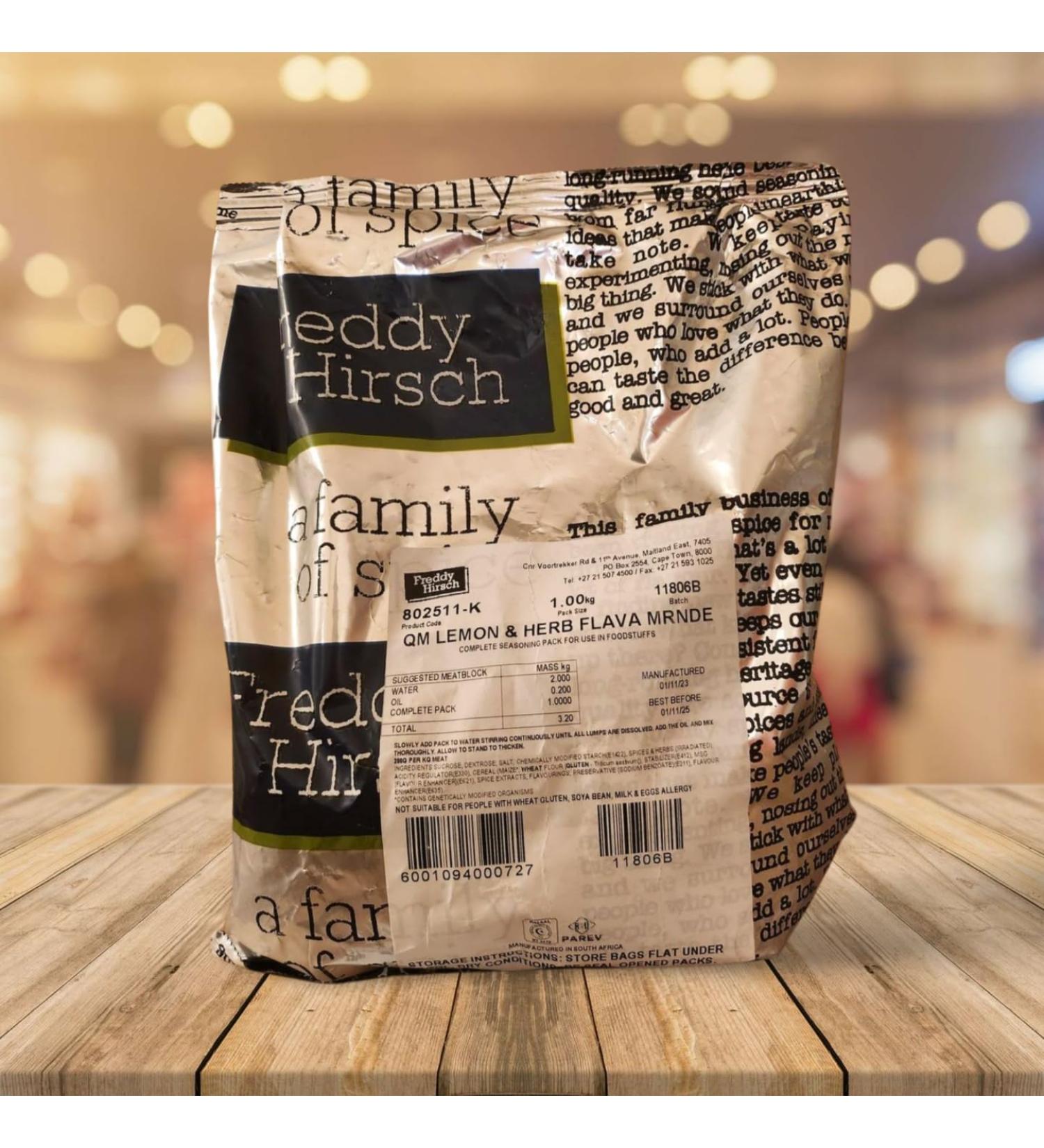 Freddy Hirsch QM Lemon & Herb Marinade 1KG - South African